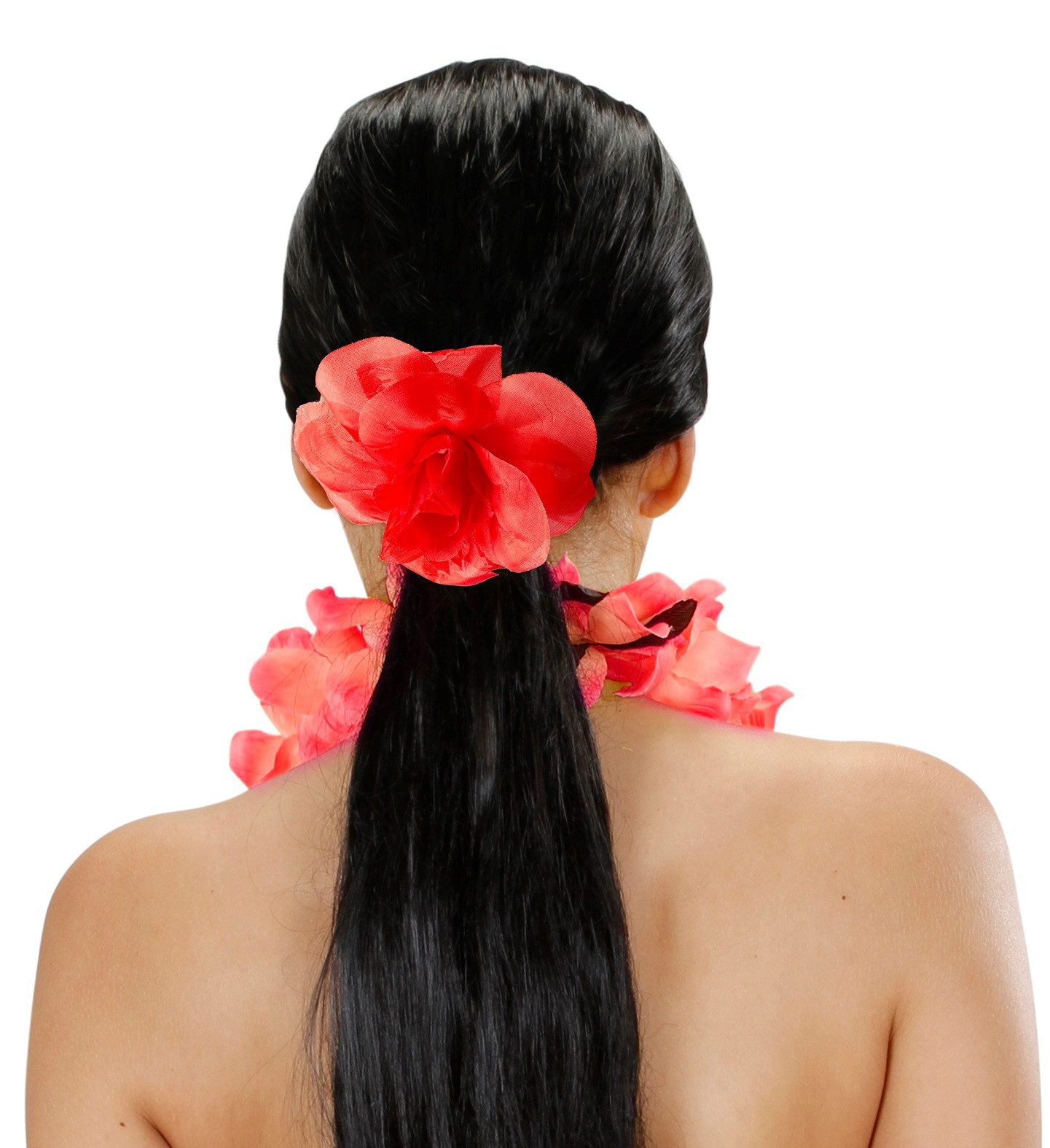 Widmann S.r.l. Kostüm Schmuck Haargummi Blume, Rot