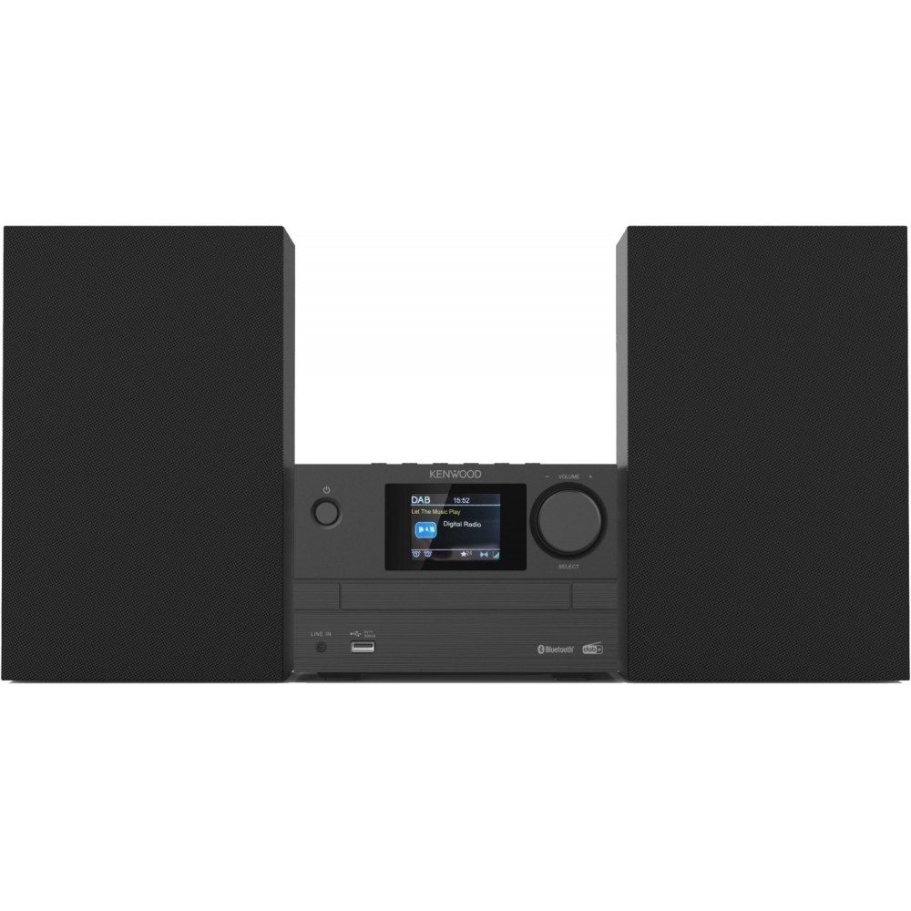 M525DAB Microanlage schwarz mit DAB+ Tuner. Microanlage