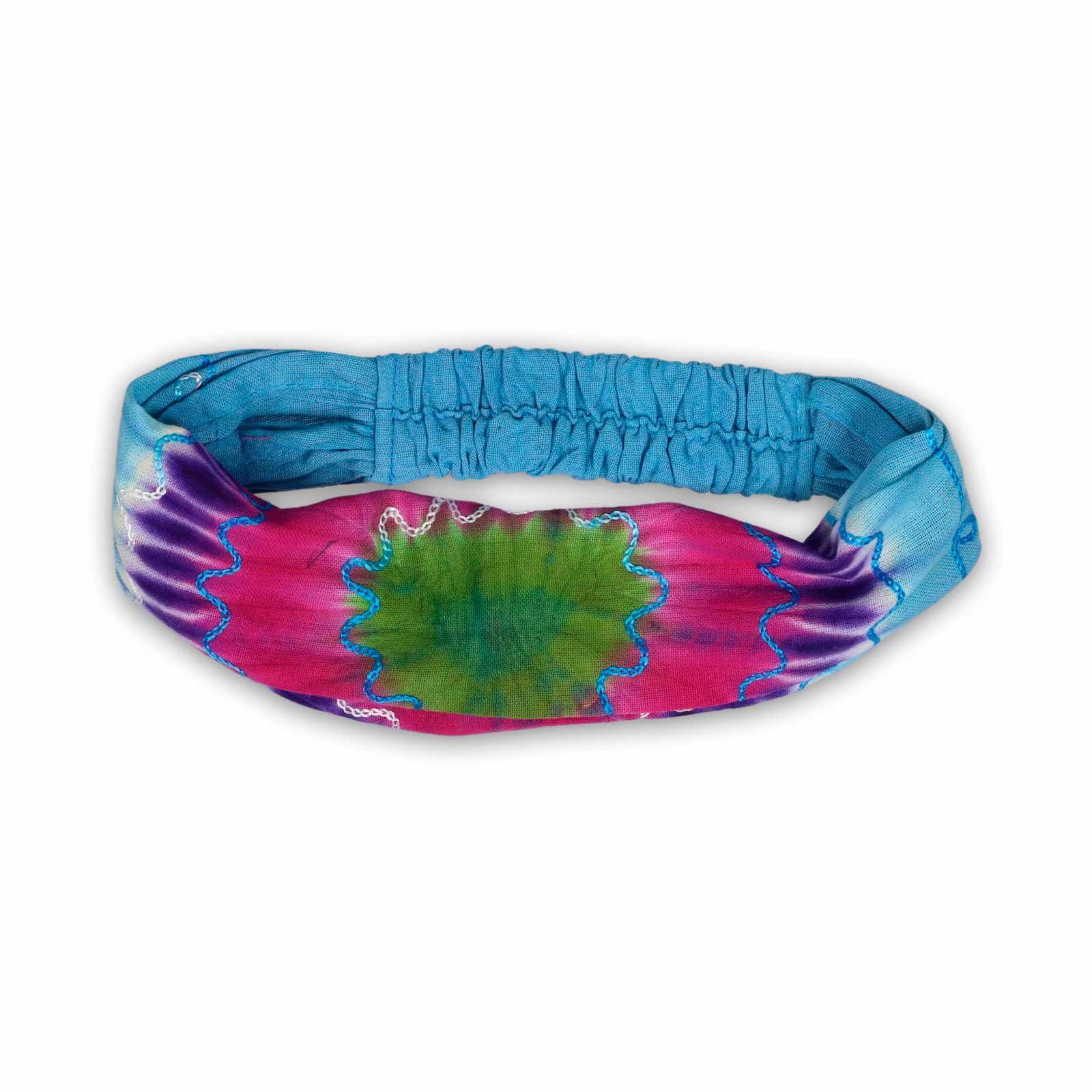KUNST UND MAGIE Stirnband Batik elastisches Stirnband Kopfband Goa Yoga Kop günstig online kaufen