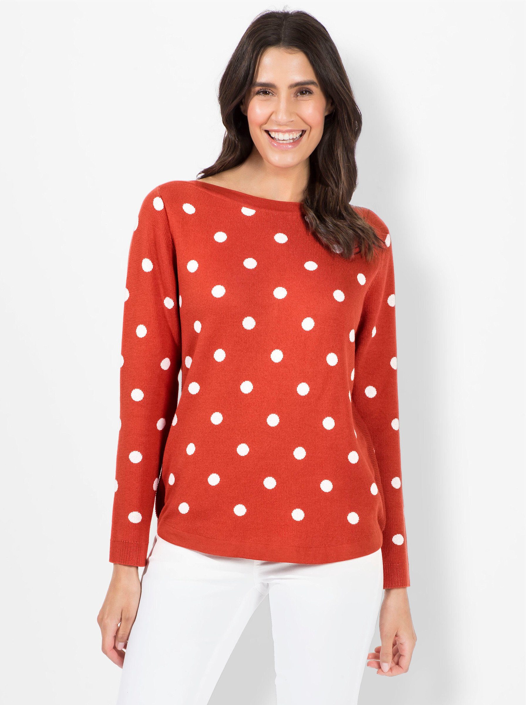 Witt Strickpullover Pullover Langarm Jacquard