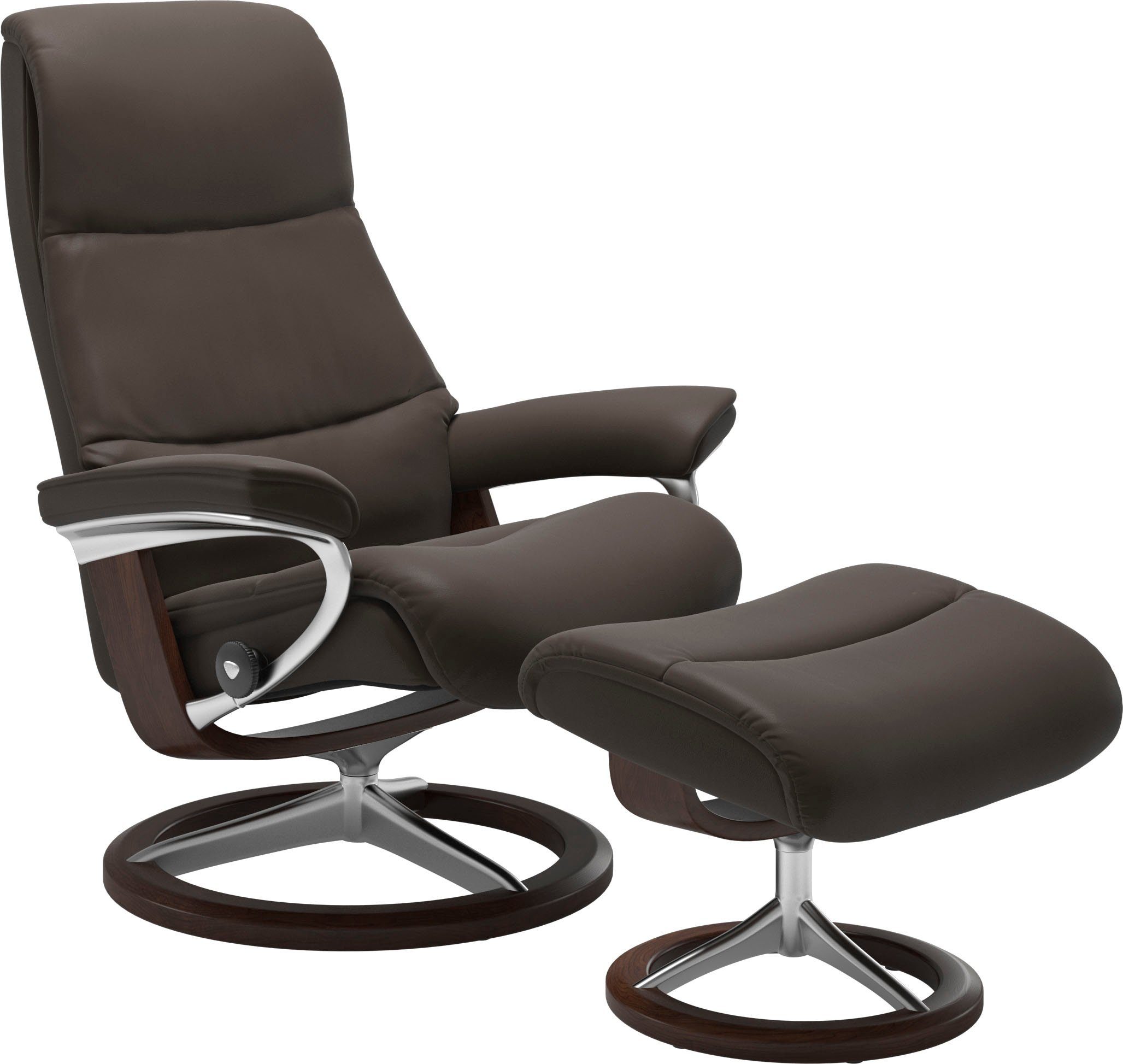 Signature View, mit Braun L,Gestell Relaxsessel Größe Stressless® Base,