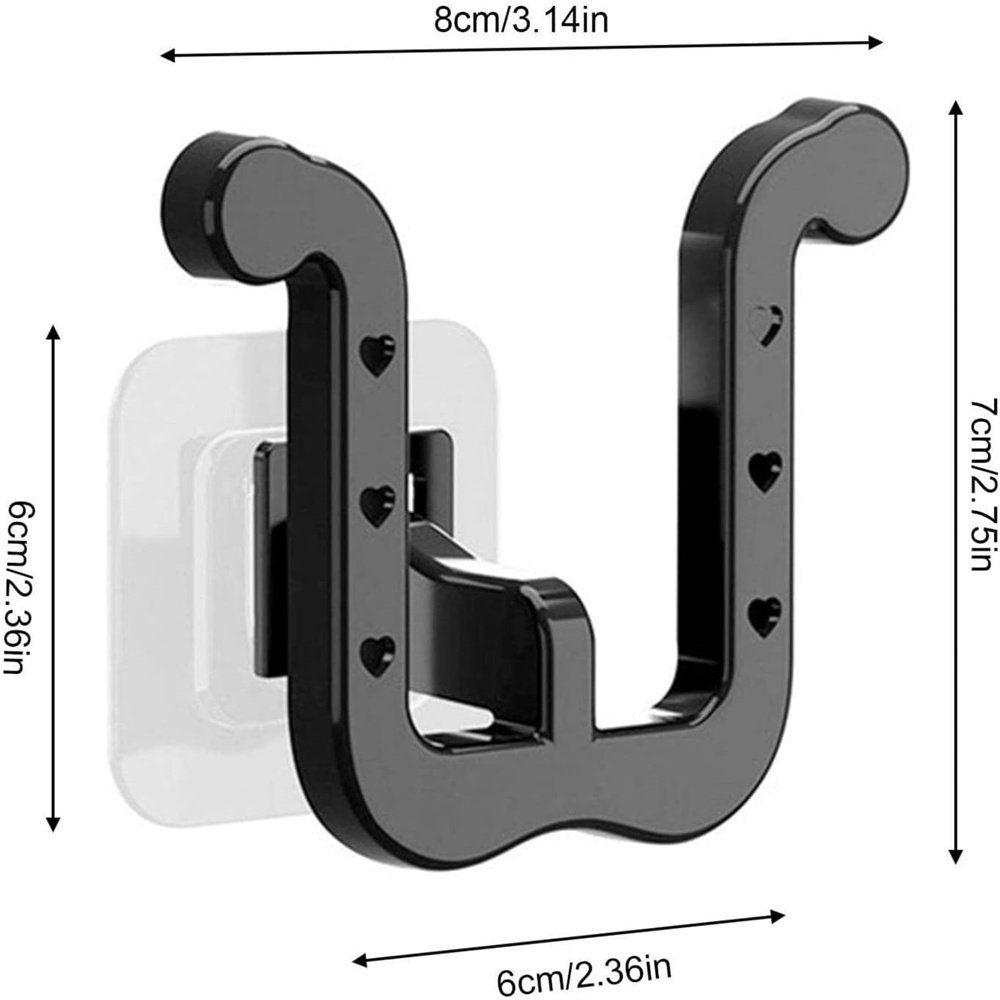 und TUABUR Tür Wand Schuhregal Weiß platzsparend selbstklebend, für Hausschuh-Halter,