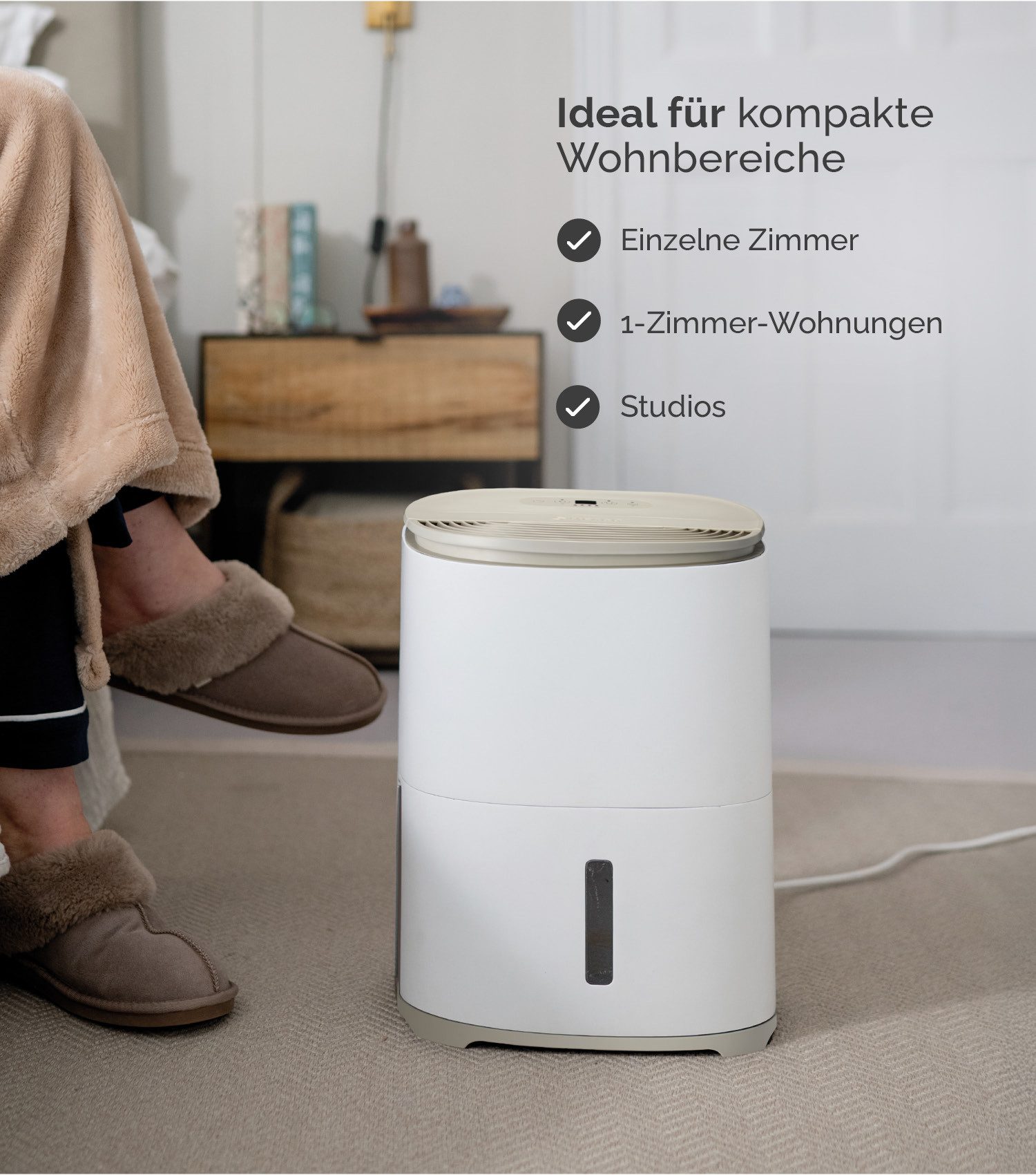 Meaco Luftentfeuchter Arete® One 6L, Entfeuchtung 6 l/Tag, Tank 1,8 l