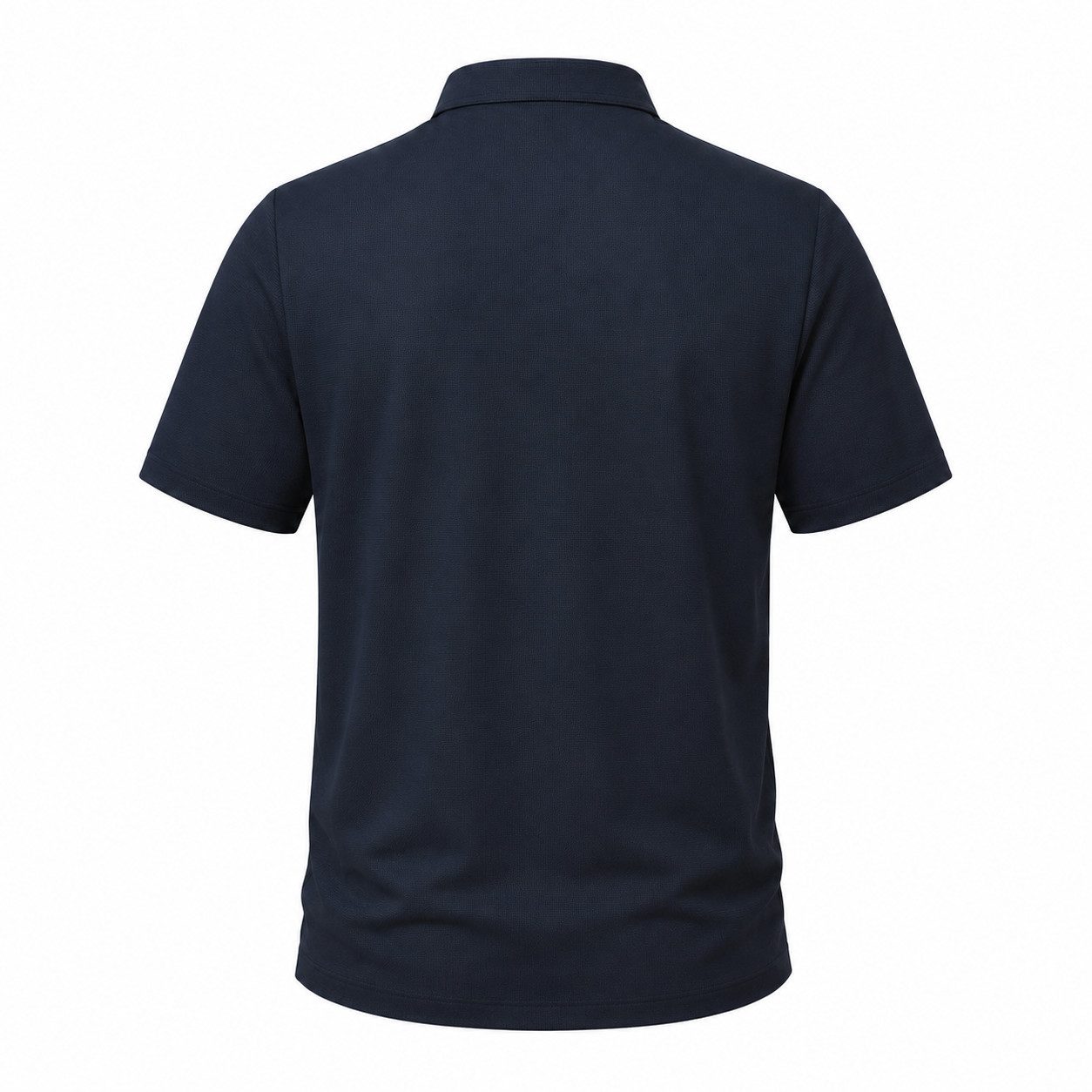 Allthemen Poloshirt Herren Waffelstruktur Poloshirt mit V-Ausschnitt Reverskragen Kurzarm – Bild 3 von 5