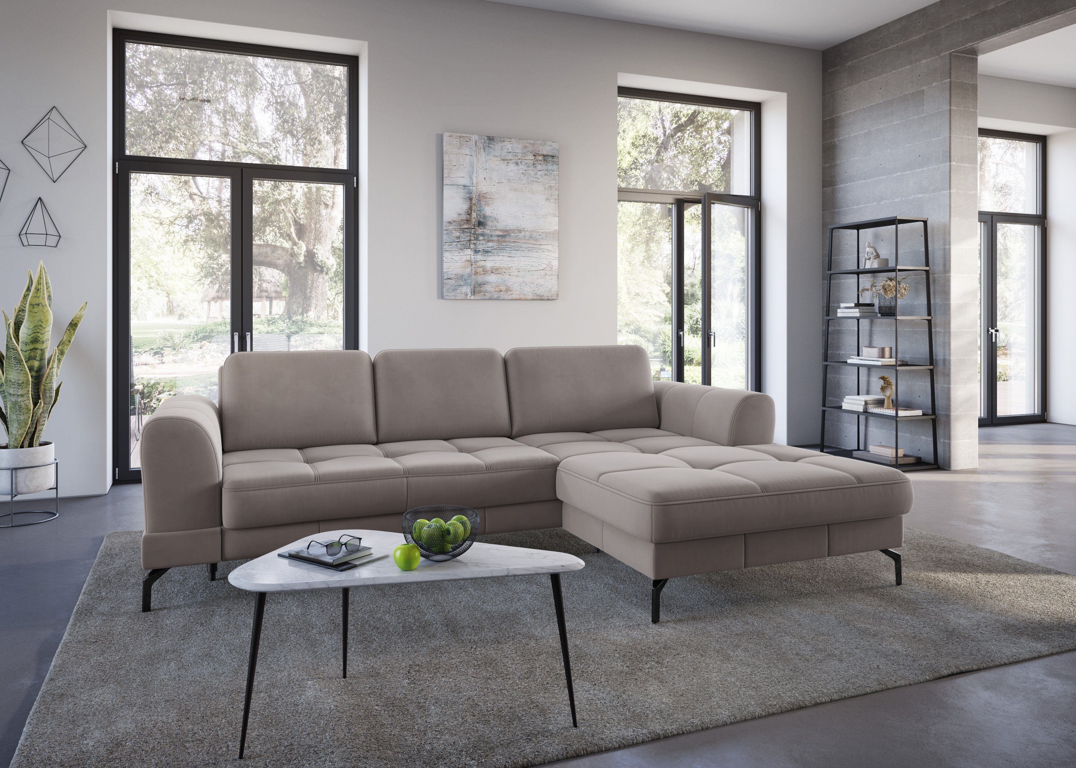 sit&more Ecksofa Bendigo L-Form, inklusive Sitztiefenverstellung, günstig online kaufen