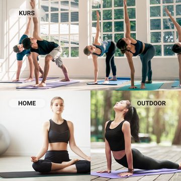 MSports® Gymnastikmatte Yogamatte - Fitnessmatte - extrem rutschfest (Yogamatte)