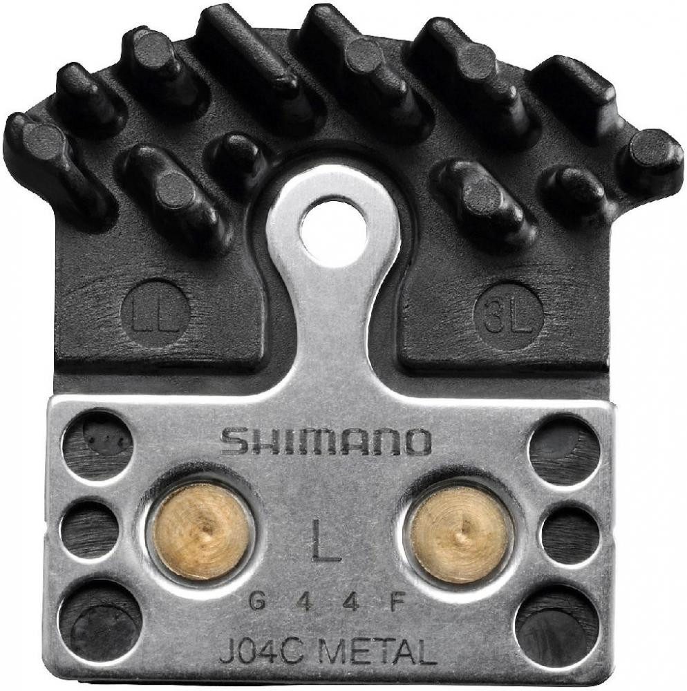 Shimano Scheibenbremse Shimano J04C Metall Scheibenbremsbeläge mit Kühlrippen - starke Bremsp