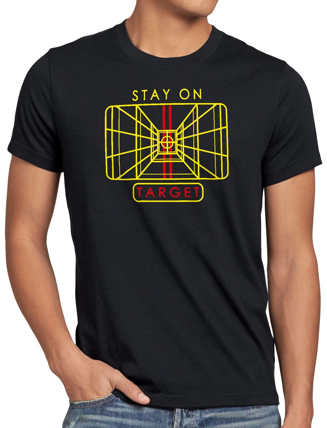 style3 T-Shirt Stay on Target X-Wing günstig online kaufen