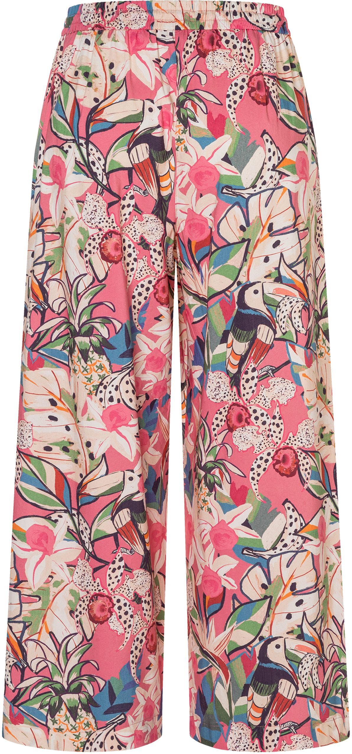 MAC Stoffhose CALLIE cropped mit floralem Muster