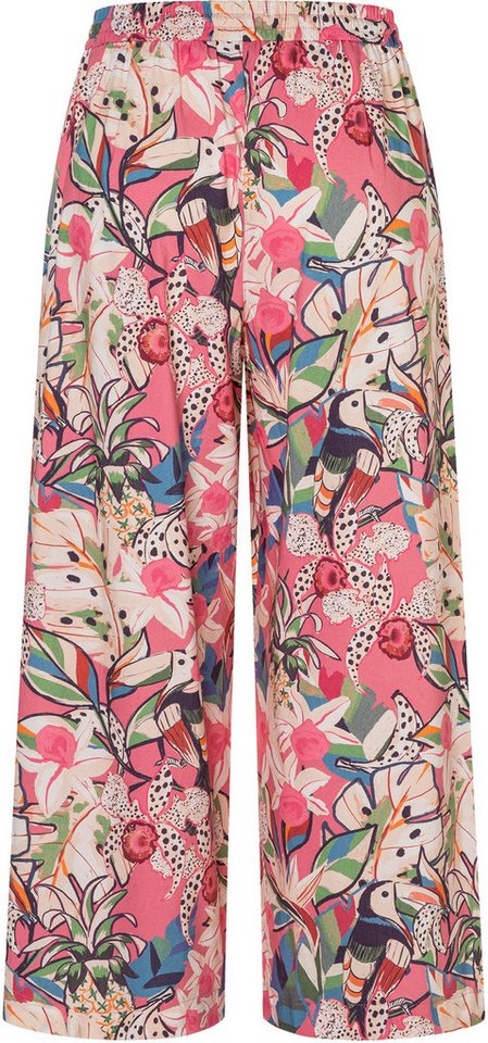MAC Stoffhose CALLIE cropped mit floralem Muster