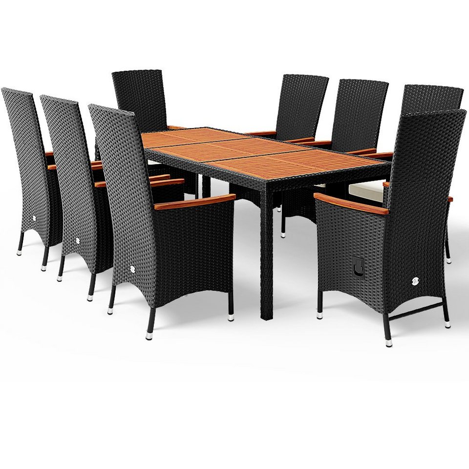 Casaria Sitzgruppe »Verona Premium«, (17tlg), Poly Rattan