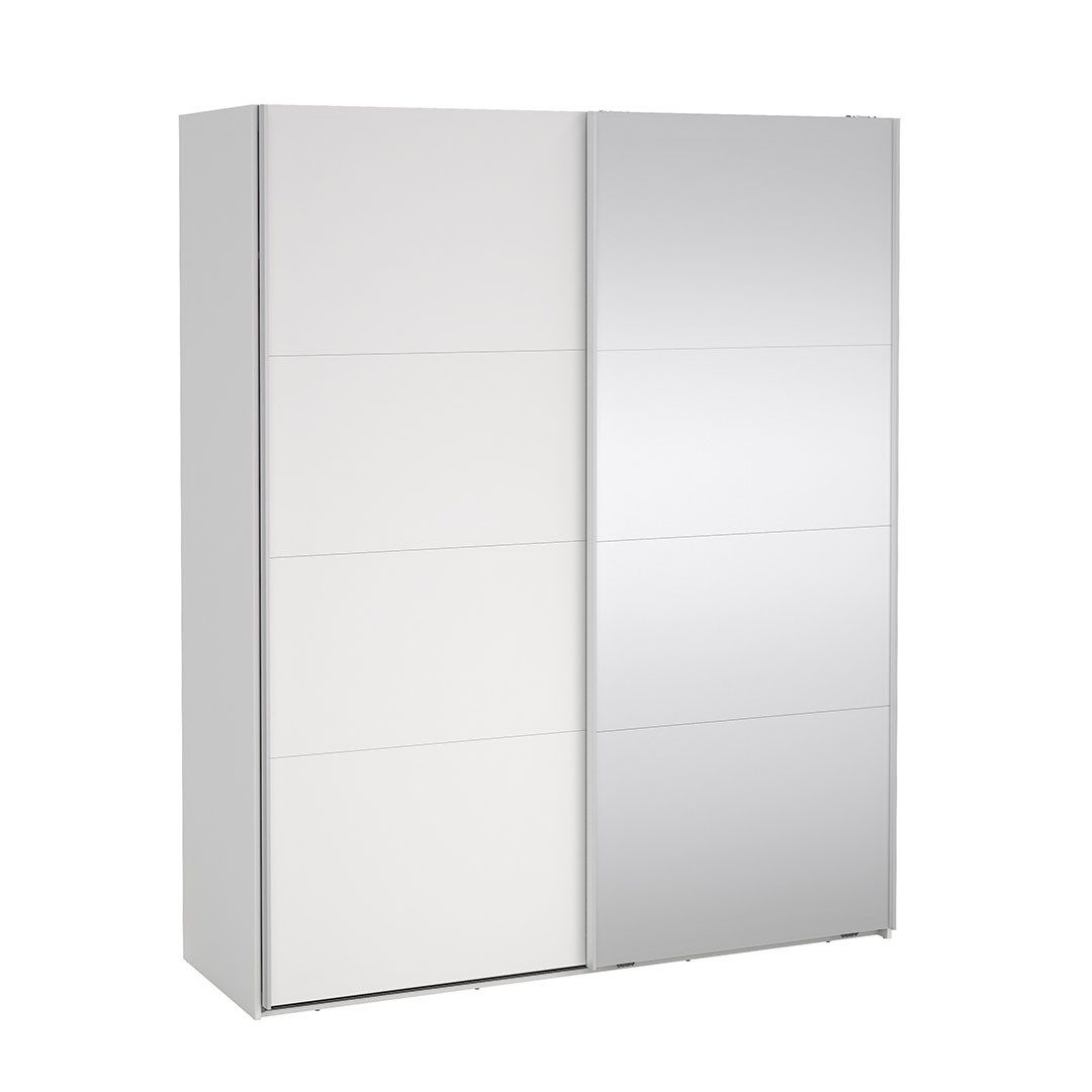 Tvilum Kleiderschrank Catania Schiebetürenschrank 2 Türen 180x220cm weiß