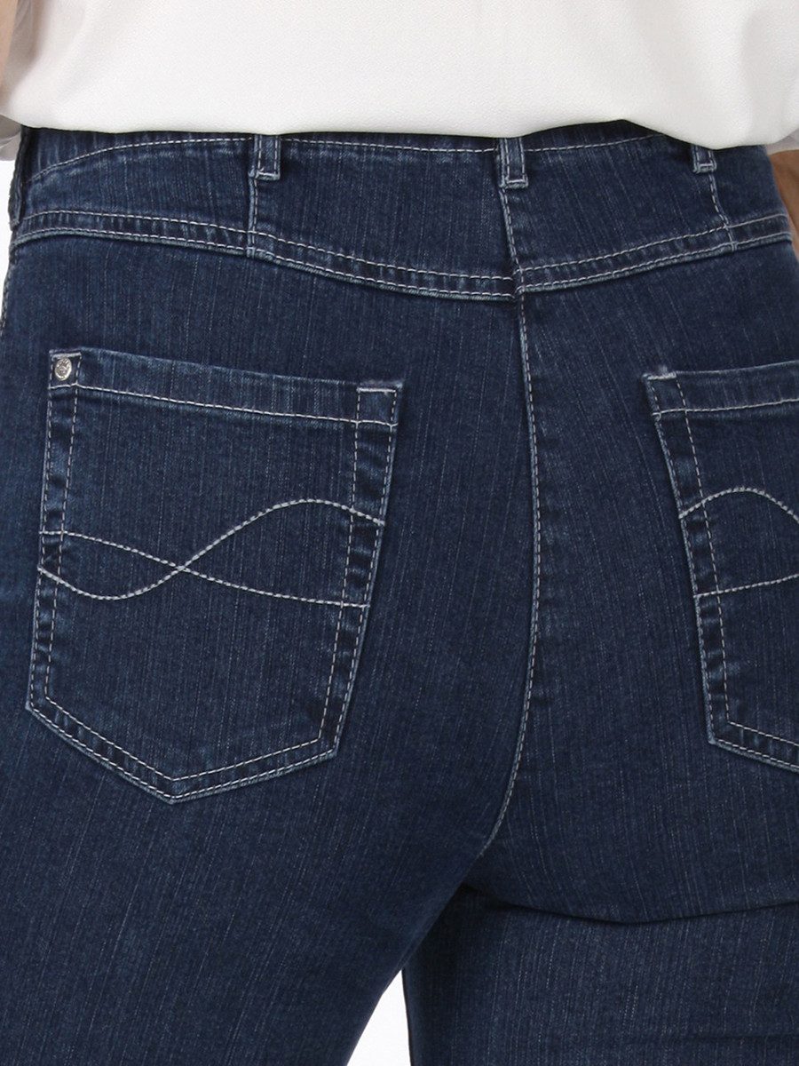 STARK DIE HOSE Stretch-Jeans Style GRETA, Damen Jeans, unsichtbaren Dehnbund, auch Kurzgröße OEKO-TEX® Standard 100