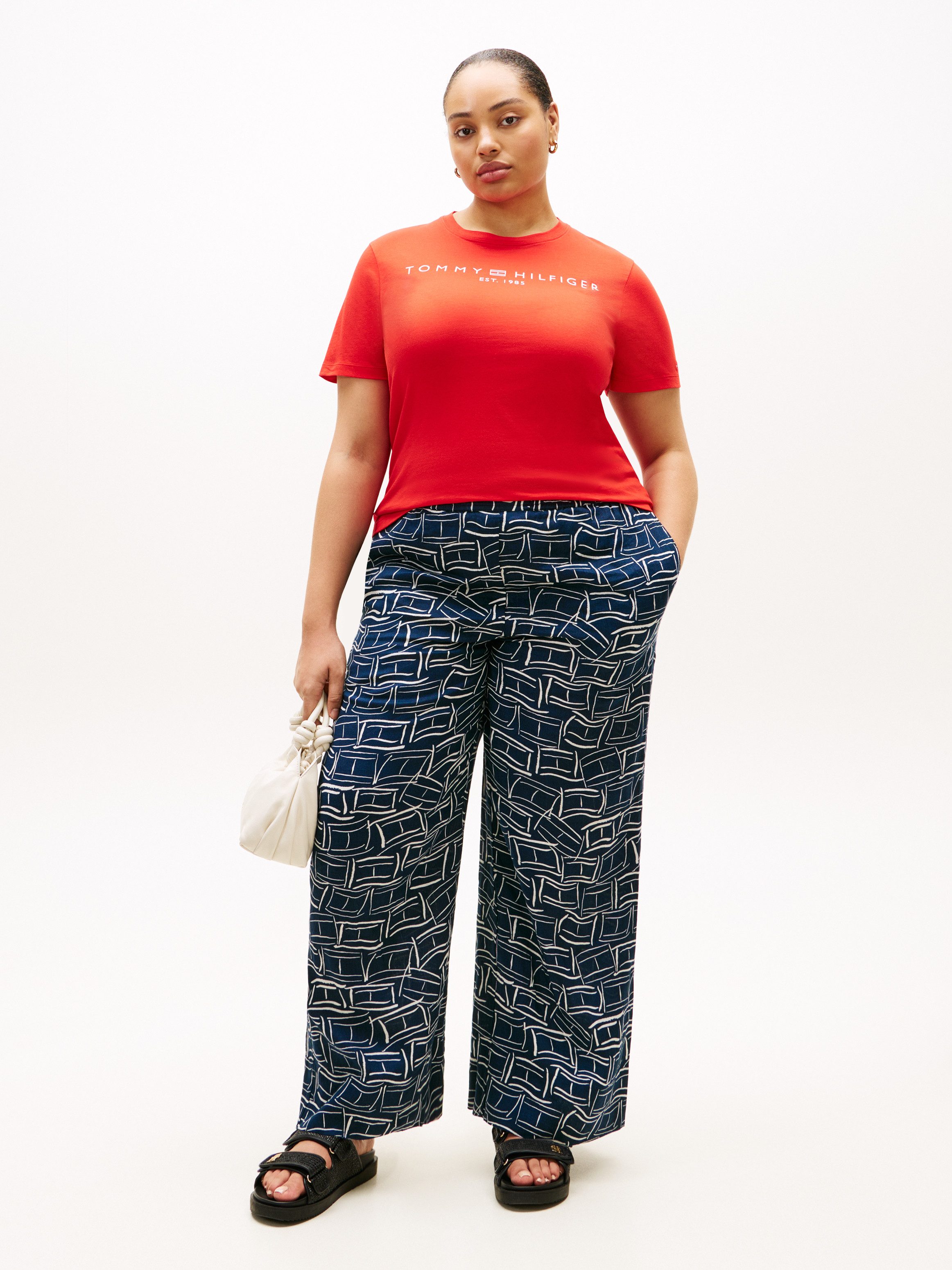 Tommy Hilfiger Curve T-Shirt CRV REG CORP LOGO C-NK SS in großen Größen