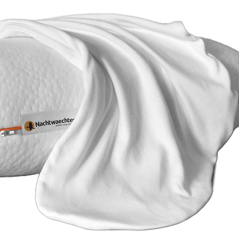Nachtwaechter Schlafprodukte GmbH & Co. KG Anti-Schnarch-Kissen Kissen-Bezug für Seitenschläfer- und CPAP-Kissen LINA weiß