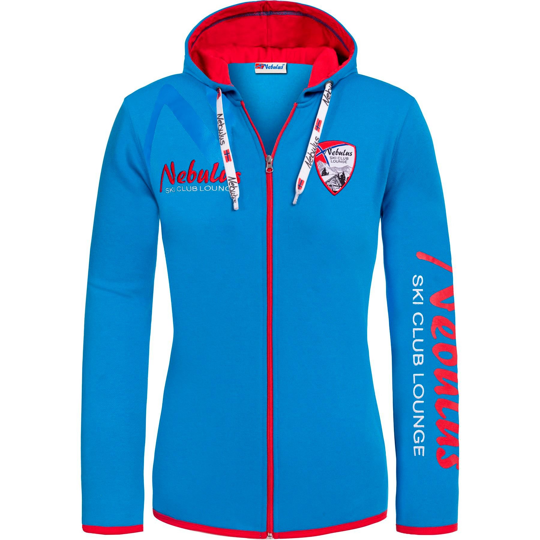 Nebulus Sweatjacke CLUBLOUNGE, P6388 - Damen, malibublau, XL/42 günstig online kaufen