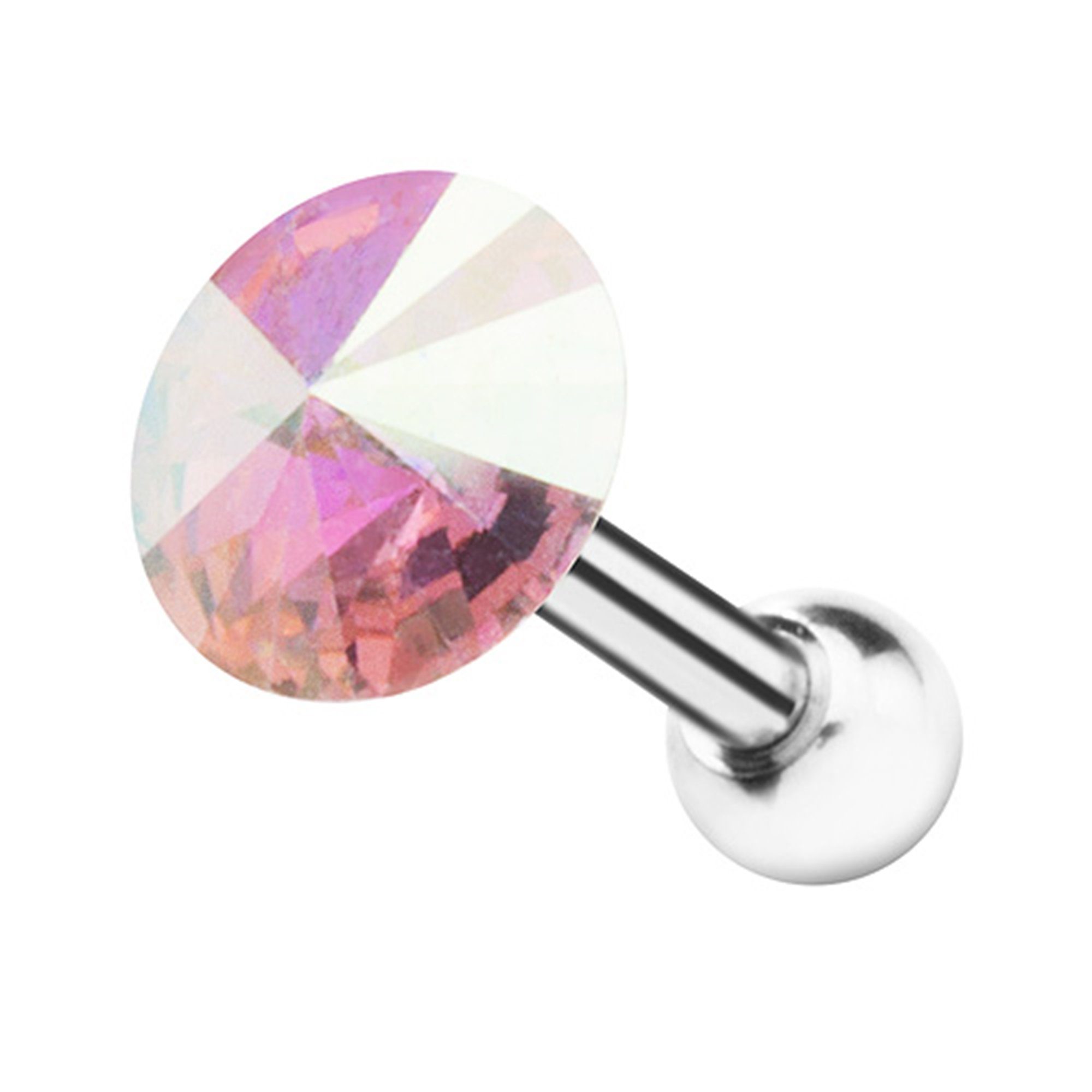 Taffstyle PiercingSet »Piercing Ohr Helix Tragus Kristall Kugel«, Ohr Chirurgenstahl