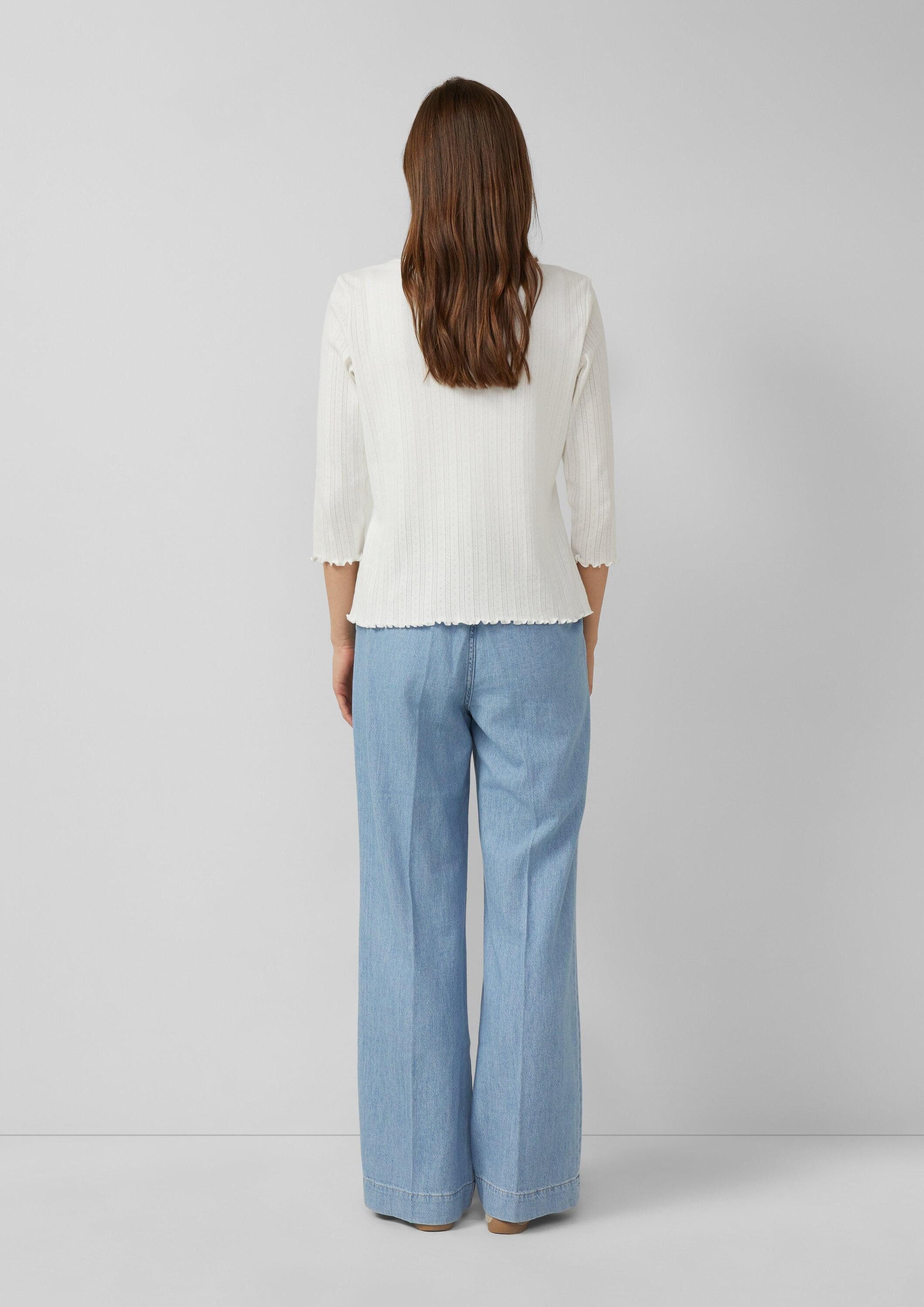 s.Oliver Cardigan Indoor-Jacke Pointelle-Jacke