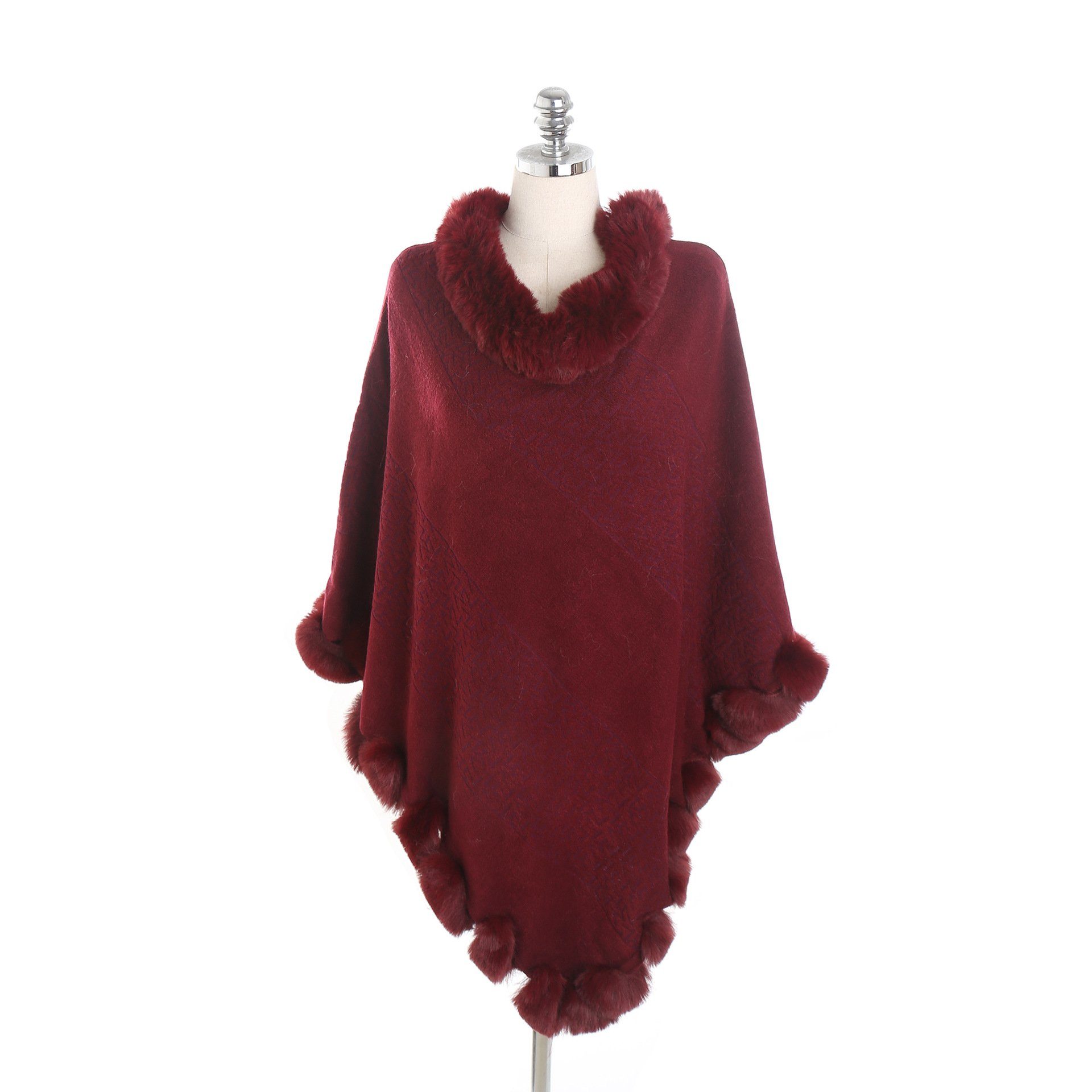 Modeschal Halstuch XDeer kuscheliger, in Damen Damen Frauen red Schal,Warm Poncho Schal,XXL Poncho Geschenk Winterschal für