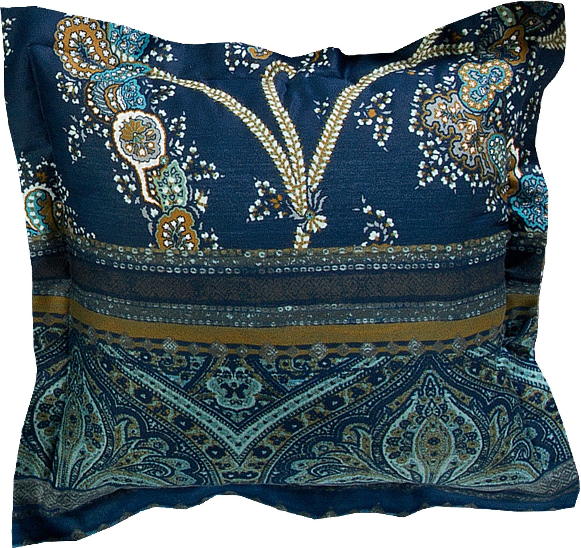 Kissenbezug Kuschelkissenbezug "Bramante", Bassetti (1 Stück), Ornamente blau