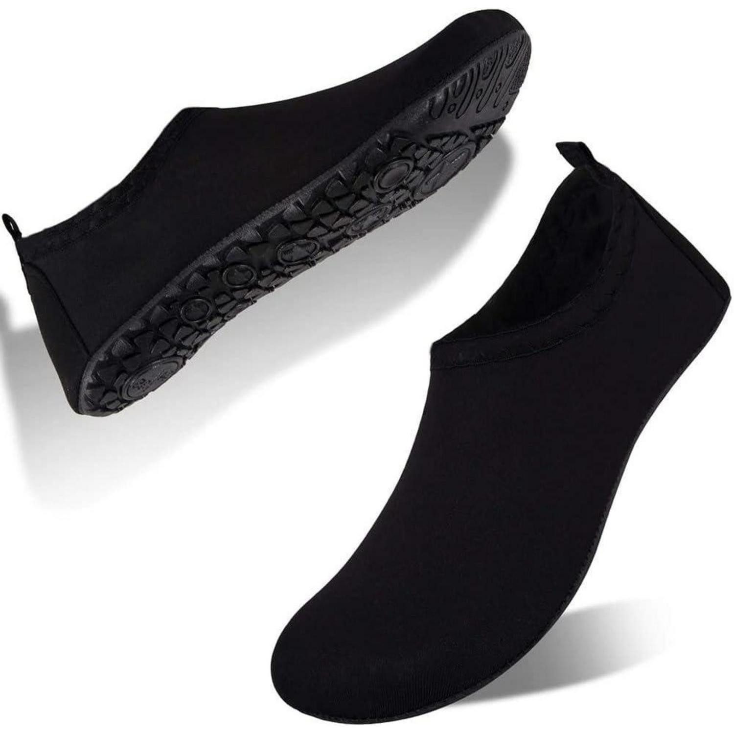 LuxusKollektion Badeschuhe Wasserschuhe Strandschuhe Barfuß Damen Schwarz Ch 40 41 EU Wasserschuh