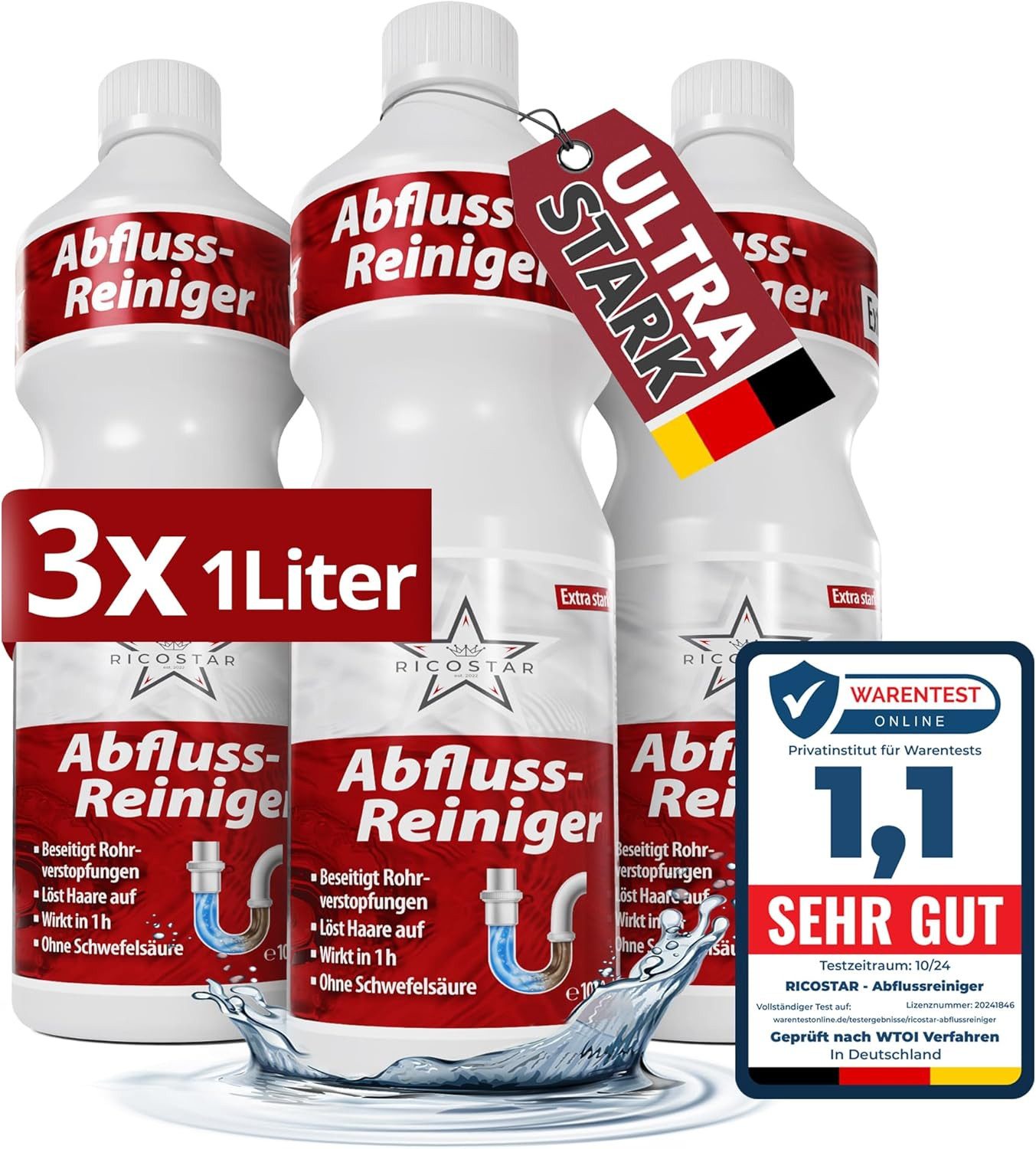 Abflussreiniger 1000ml Rohrreiniger