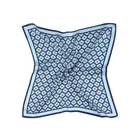 MayTree Seidentuch quadratisch Klee 53x53cm, Nickituch, Bandana-Schal, (Stück), 100% Seide