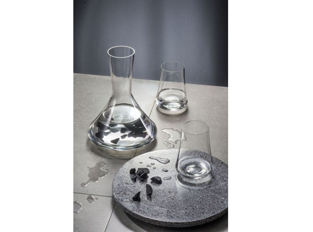 Crystalex Gläser-Set Xtra Kristallglas zwei Wassergläser + eine Karaffe, 3er Set, 3-tlg., Kristallglas, Kristallglas