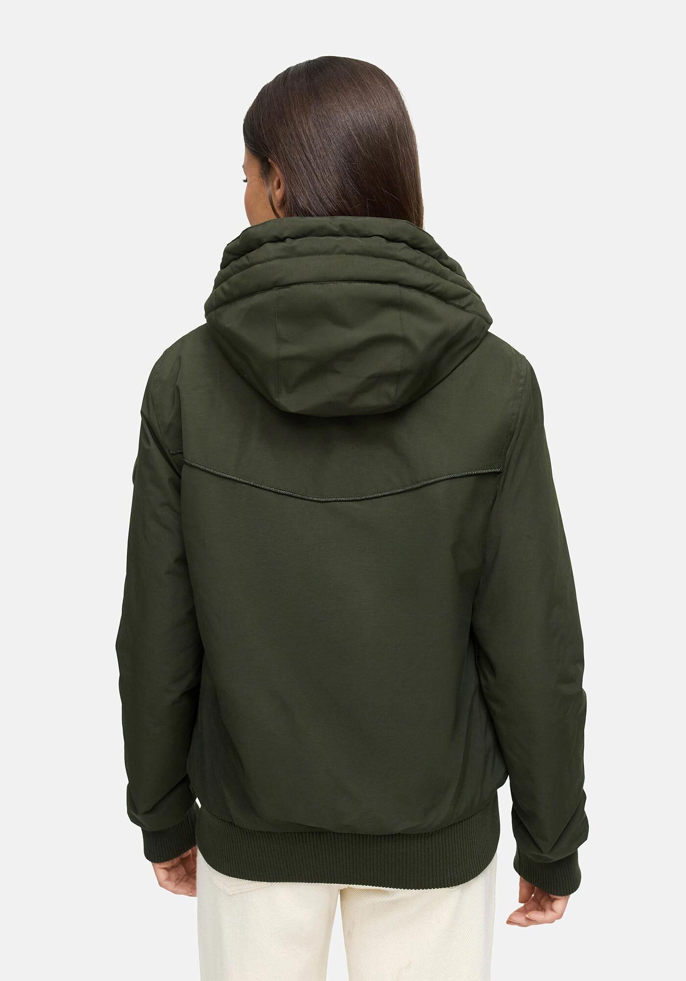 Marikoo Winterjacke Mooni 16 Gefütterte Übergangsjacke mit Kapuze und Kordelzug – Bild 4 von 5