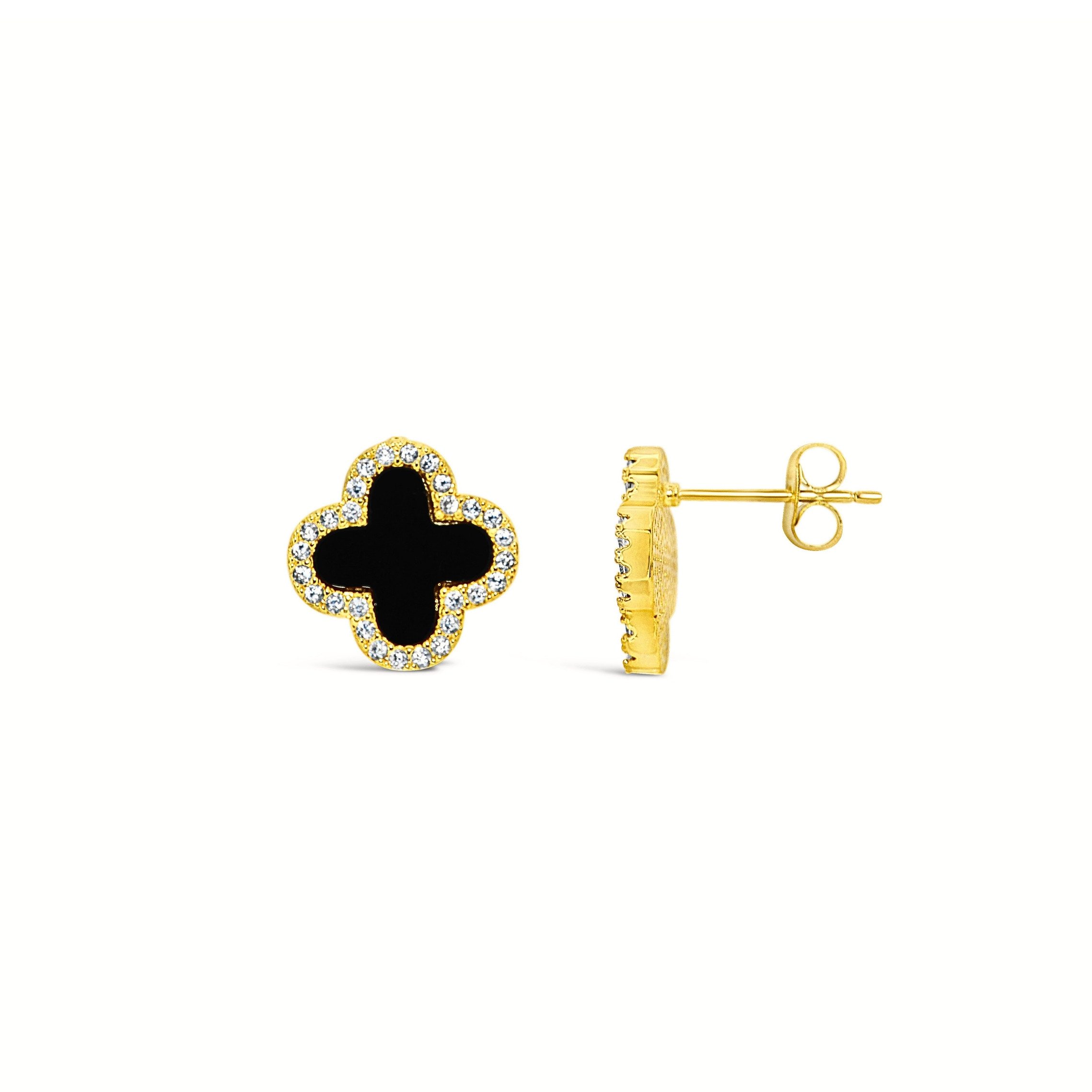 Ars-Argenti Paar Ohrhänger Sexy Kleeblatt Ohrhänger Ohrringe "Lucky Luxe "-925 Sterling-Silber