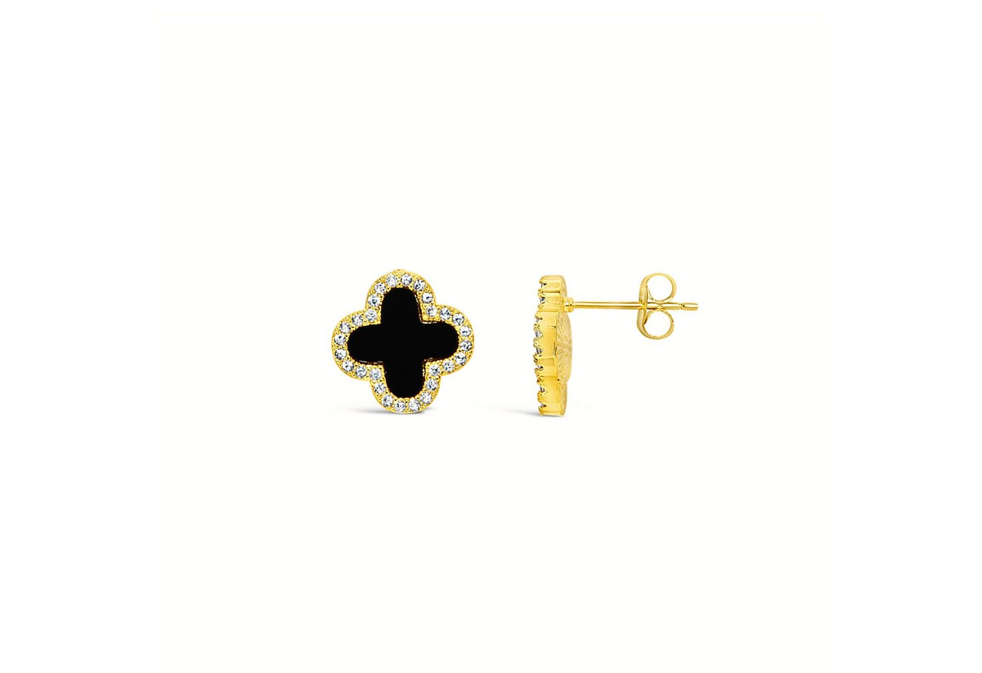 Ars-Argenti Paar Ohrhänger Sexy Kleeblatt Ohrhänger Ohrringe "Lucky Luxe "-925 Sterling-Silber