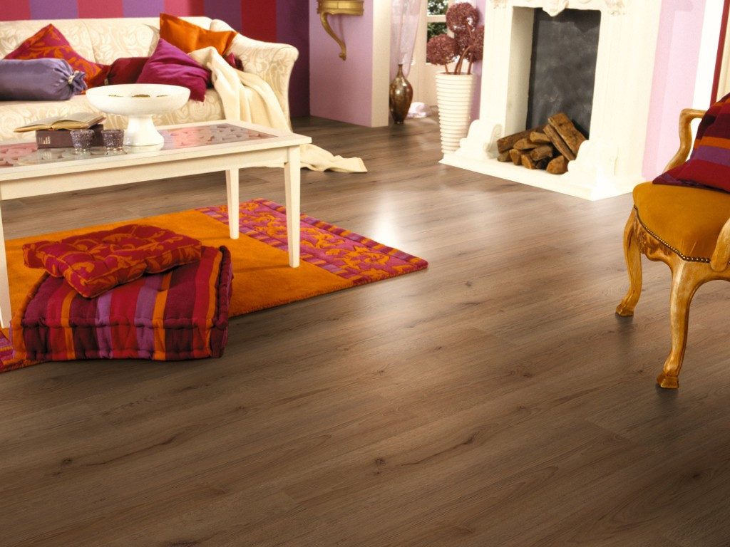 KRONOTEX Laminat Laminat Trend Eiche natur D3125 Advanced Landhausdiele, 8 St.
