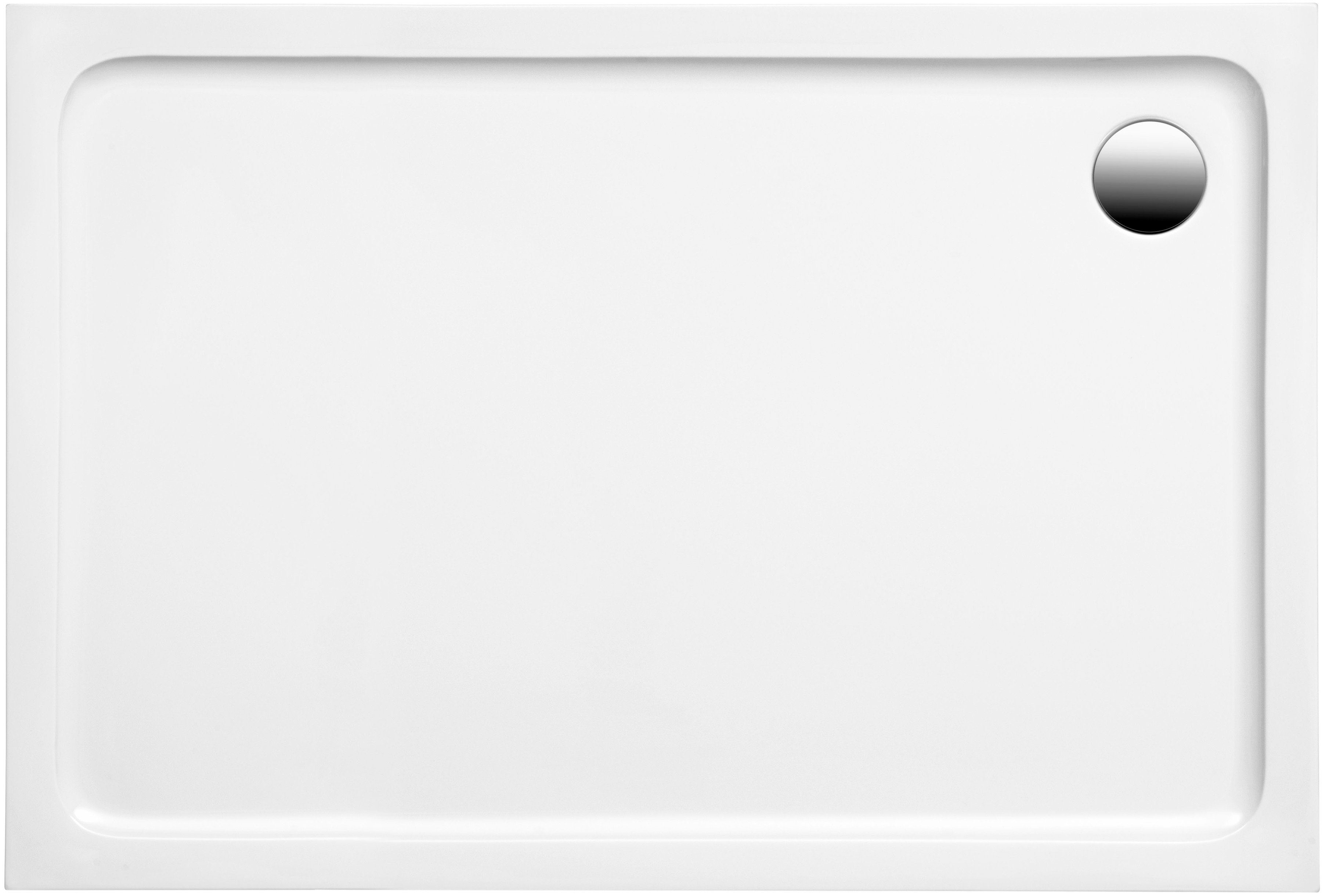 Thumbnail - OTTOFOND Duschwanne, rechteckig, Sanitäracryl, Set, 100x80x3 cm, mit Fußgestell, Ablaufgarnitur und Fugendichtband