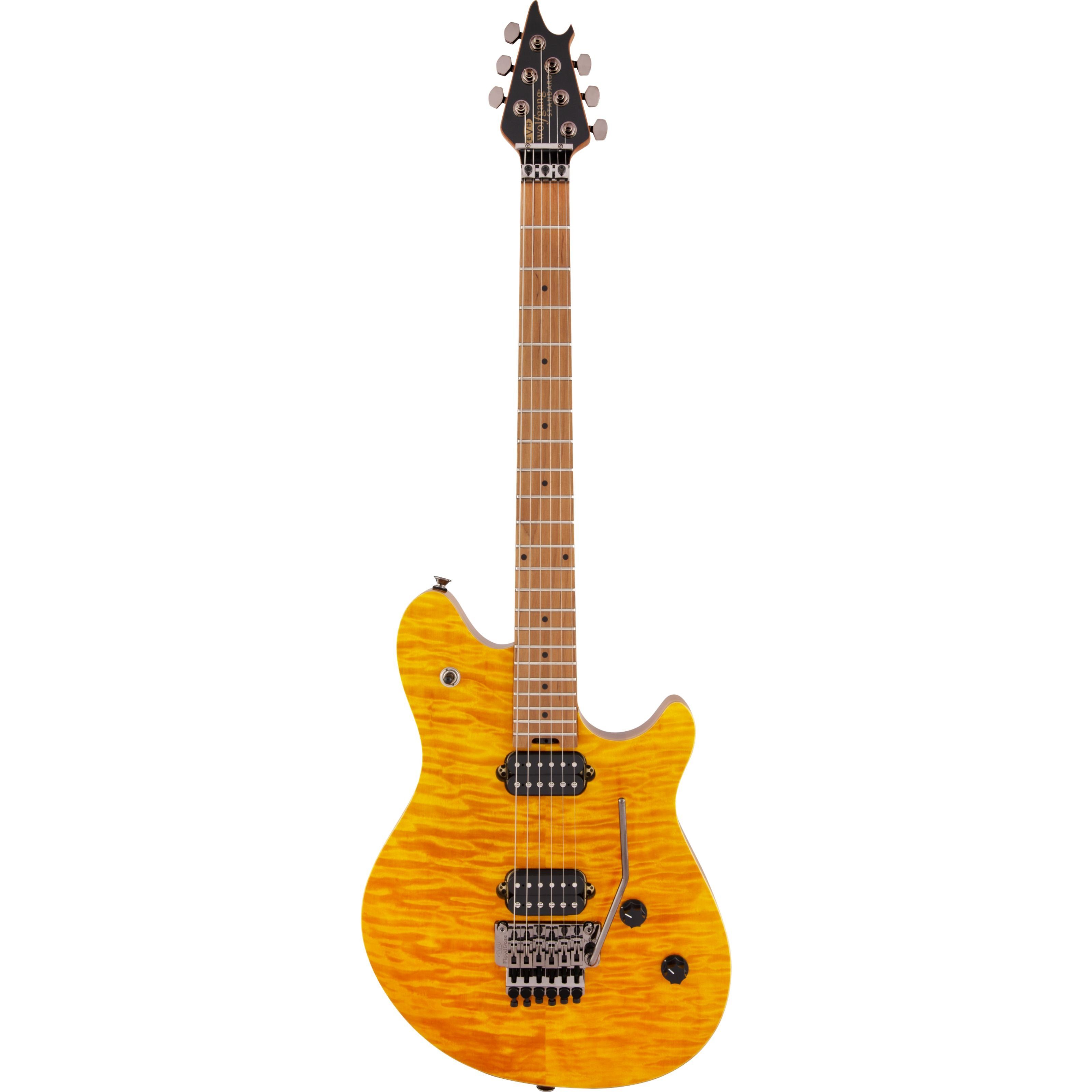 EVH E-Gitarre, E-Gitarren, Andere Modelle, Wolfgang WG Standard Quilt Maple Transparent Amber - E-Gitarre