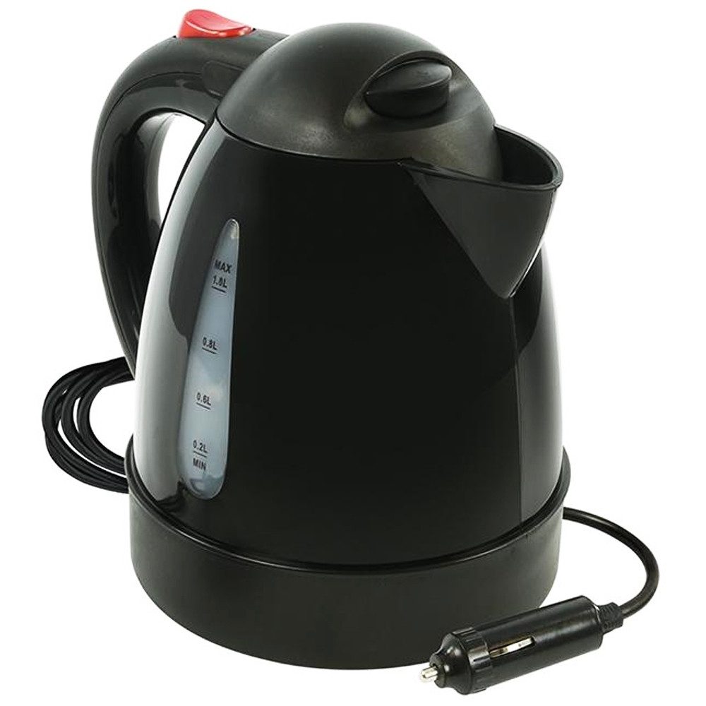 ProPlus Reise-Wasserkocher KFZ Wasserkocher 12V 1L für Auto Camping Zigarettenanzünder 150W, 1 l, 150 W, Füllanzeige, schnelle Erhitzung