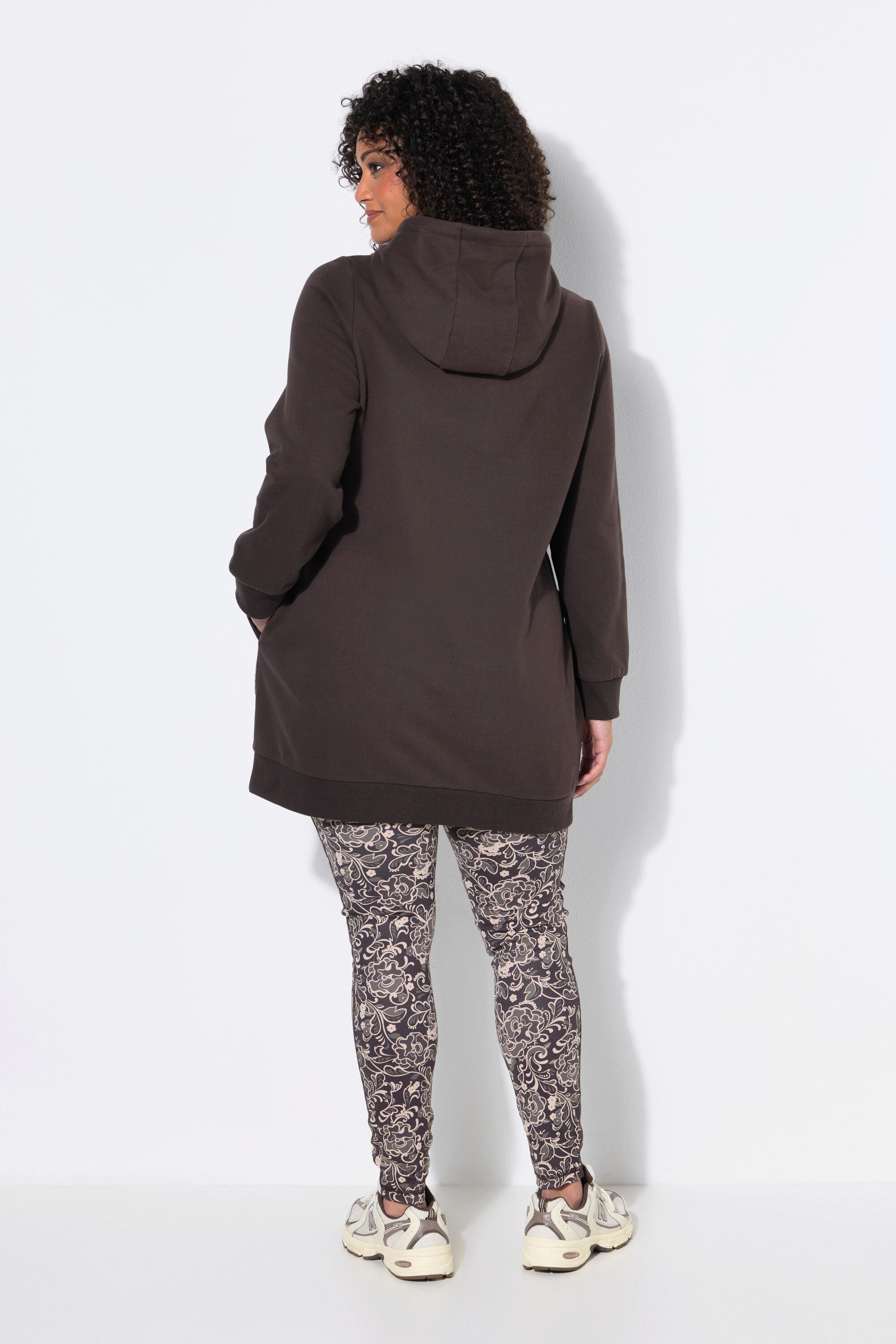 Ulla Popken Sweatshirt Hoodie Blüte Oversized Kapuze Langarm – Bild 3 von 4