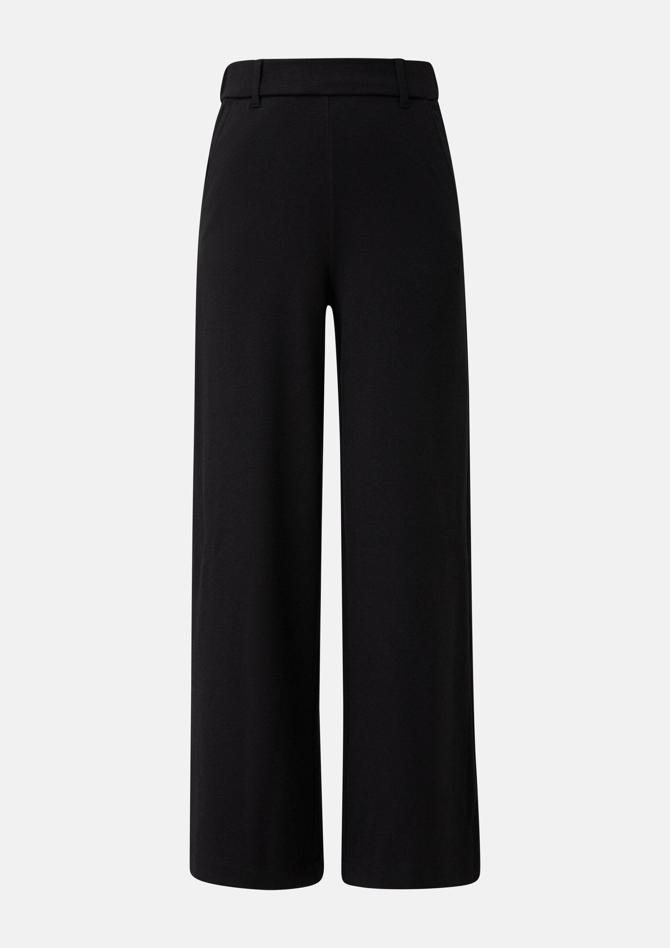 s.Oliver Chinos Leggings WIDE LEG Wide-Leg-Hose mit Nadelstreifen aus Interlock
