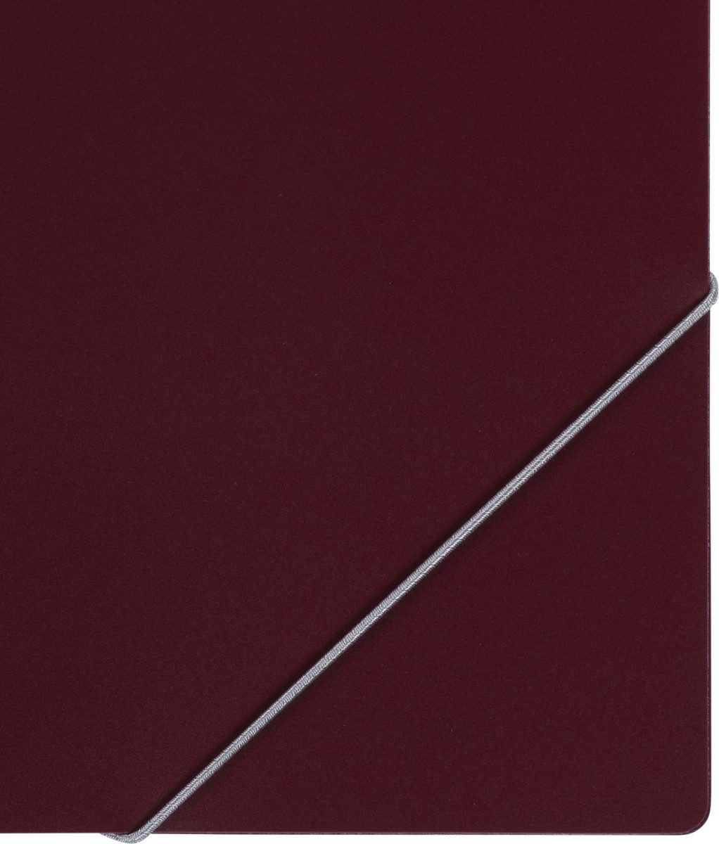 OXFORD Fächermappe Eckspanner A4 PP bordeaux (10 Stück)