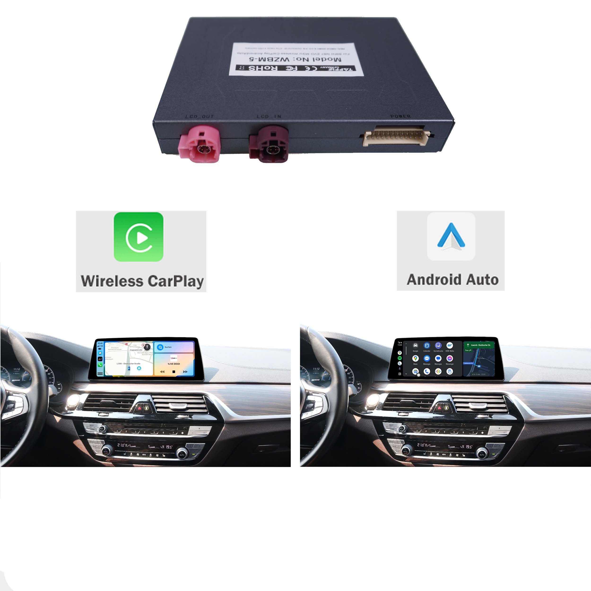 TAFFIO Für BMW MGU ID7 F40 G20 G30 G05 G06 G01 G29 G02 CarPlay AndroidAuto Navigationsgerät