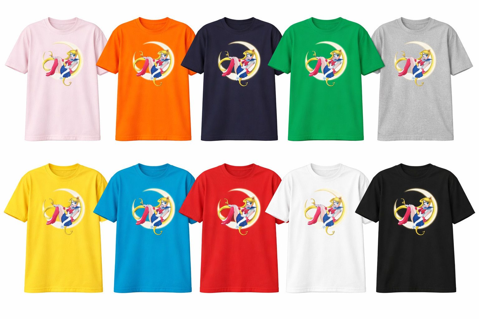 Blondie & Brownie T-Shirt Mädchen Jungen Kinder Fun Comic Sailor Moon Anime Manga Kinder T-Shirt Sailor Moon Anime Manga Fun Comic Shirt JungenMäd