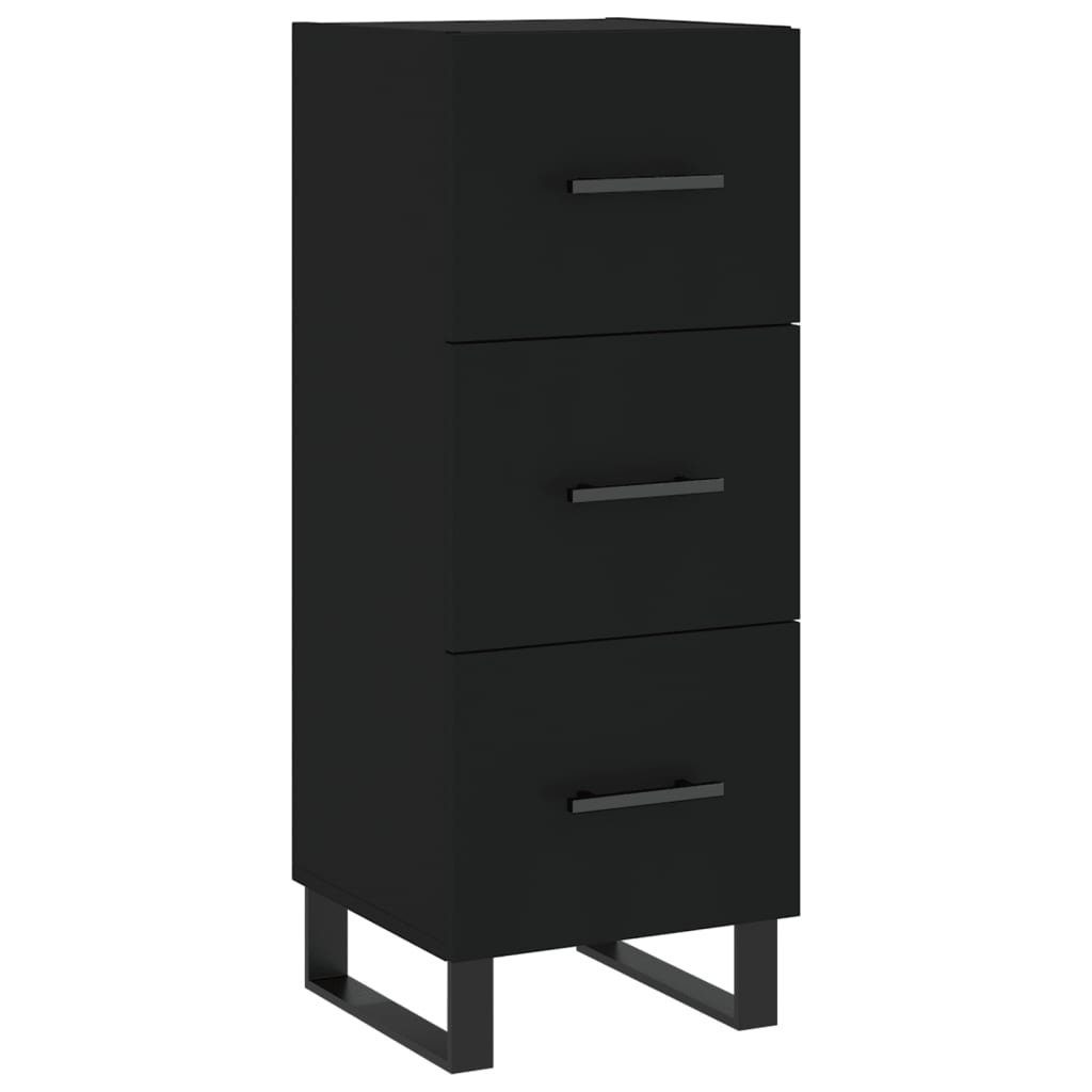 Holzwerksto vidaXL Schrank cm Regal Kleiderschrank Highboard Hochschrank 34,5x34x180 Schwarz