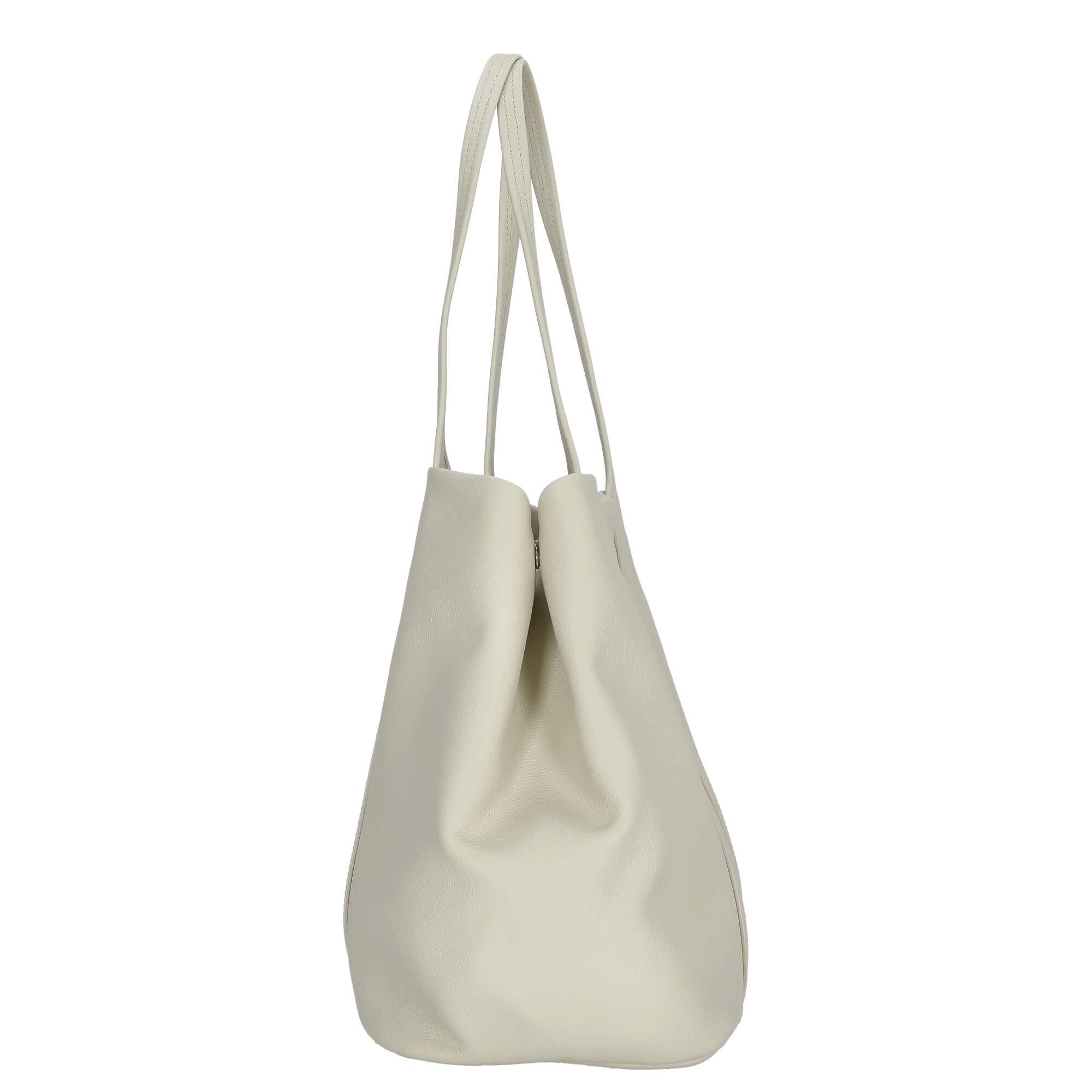 Lacoste Shopper City Court - Shopper XL 15" 40 cm (bone white)