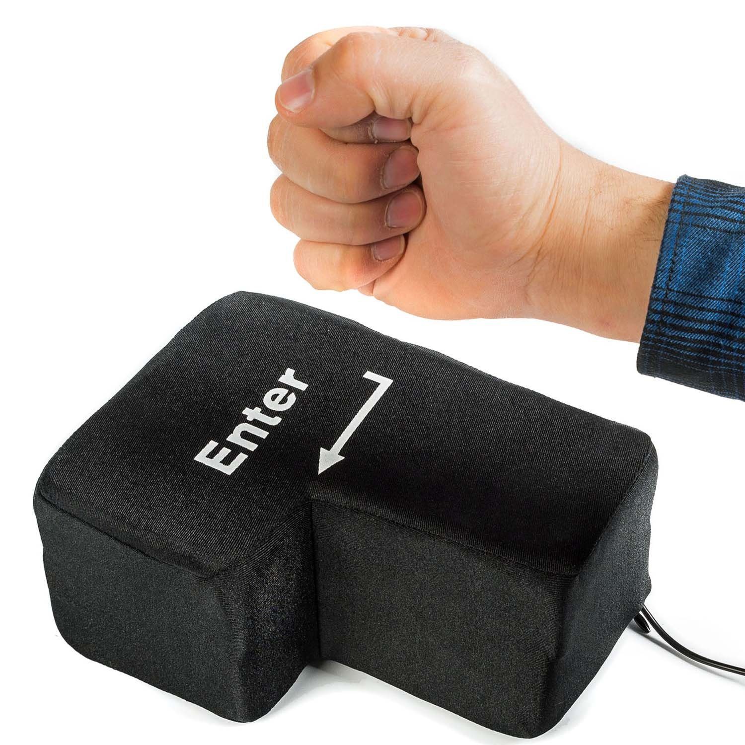 mit Big Tisch-Kissen) (Enter-Taste Button XXL Goods+Gadgets Enter USB-Tastatur