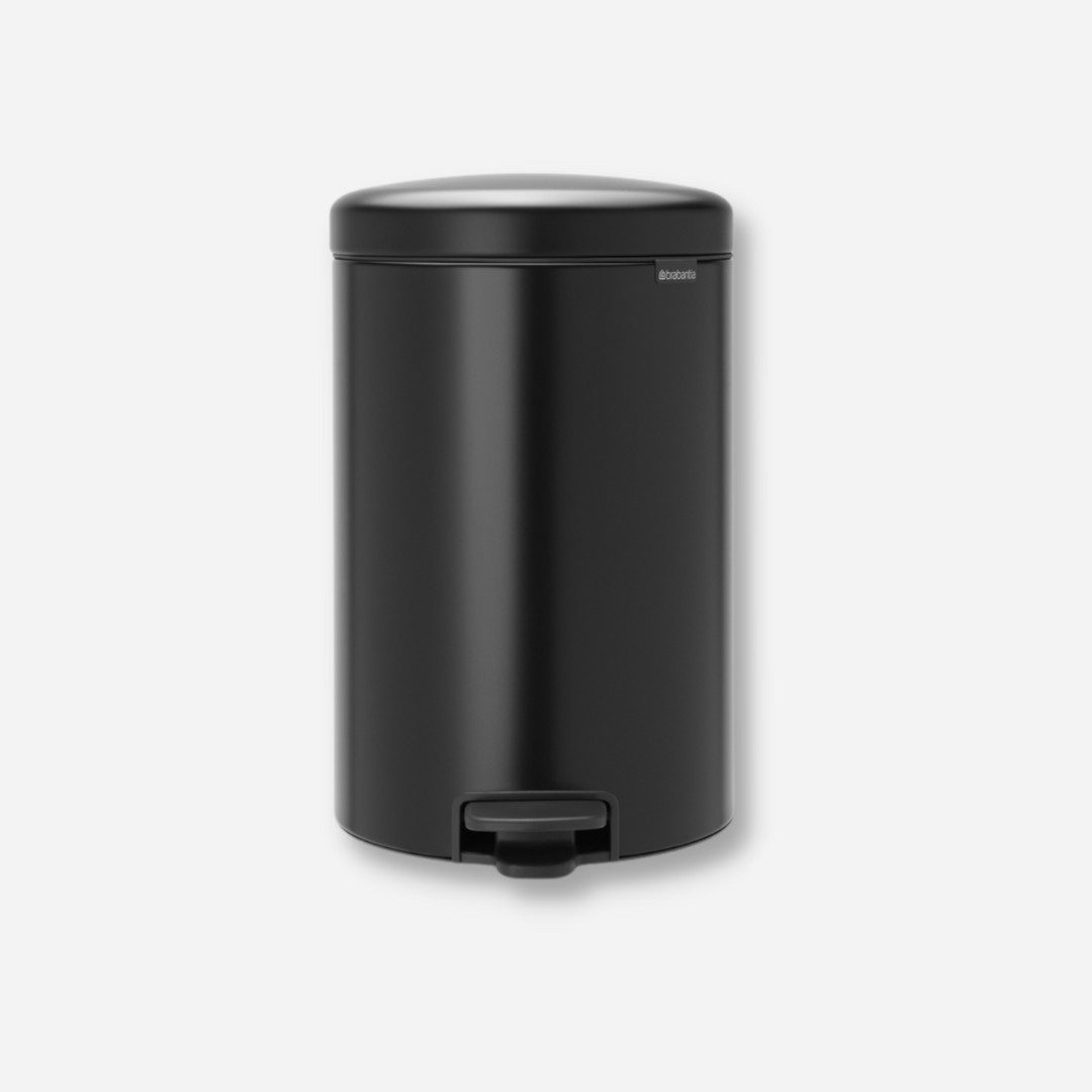 Brabantia Mülleimer NewIcon Treteimer 20l Mattschwarz