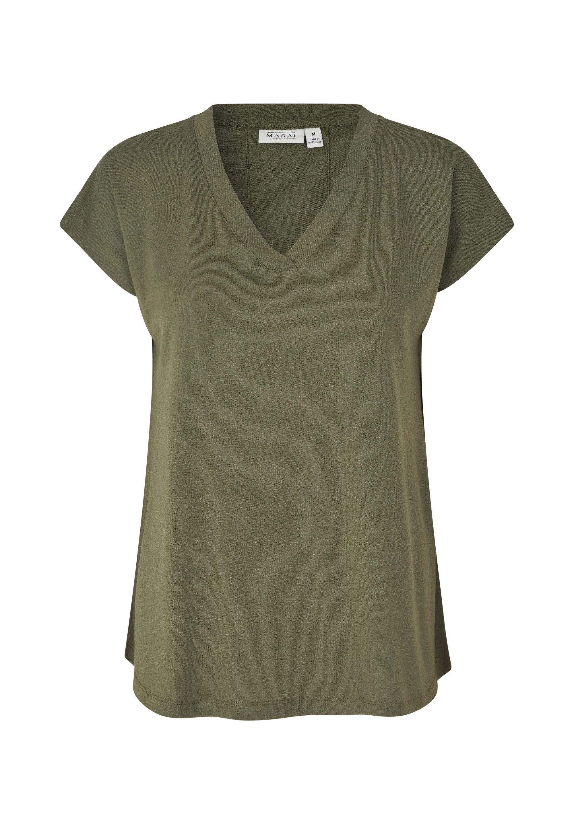 Masai Kurzarmshirt MaEfa Einfarbiges Basic-Top, zeitloses günstig online kaufen