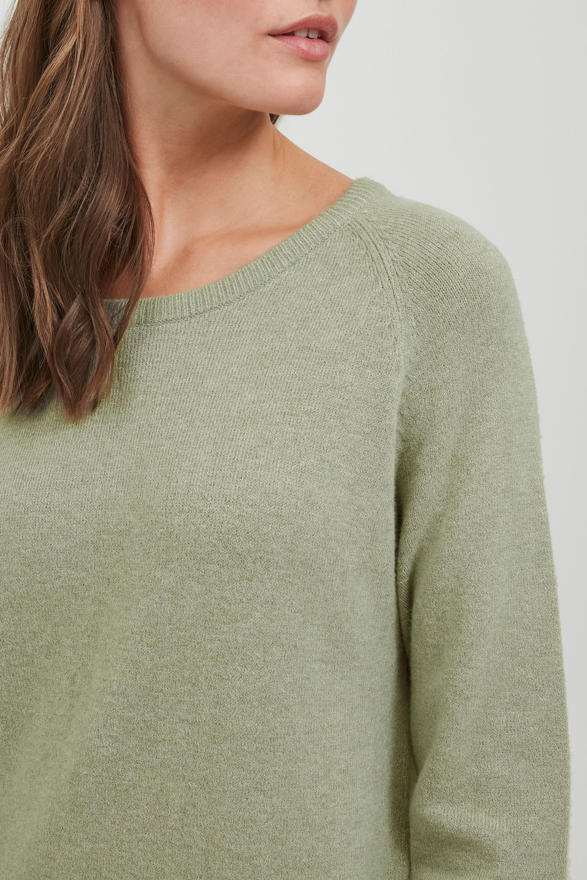 OXMO Strickkleid OXMareen Feinstrickkleid mit Rundhalsausschnitt