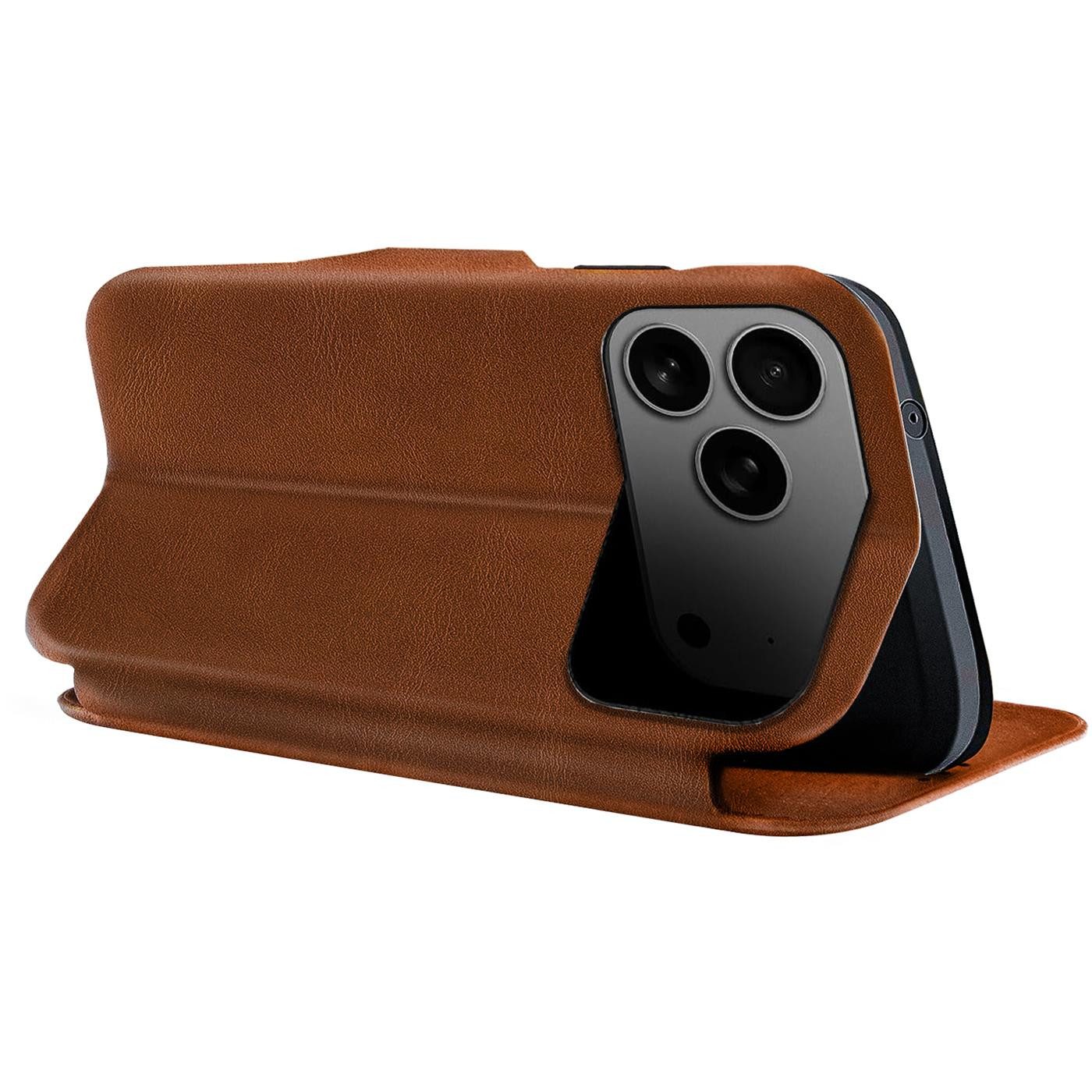 CoolGadget Handyhülle Business Premium Hülle Für iPhone 17 Pro 6,3 Zoll, Handy Tasche mit Kartenfach für Apple iPhone 17 Pro Schutzhülle – Bild 4 von 5