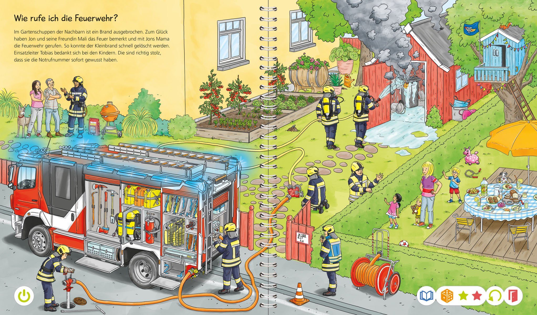 Ravensburger Kinderbuch tiptoi® Wieso? Weshalb? Warum? Bei der Feuerwehr, Made in Europe