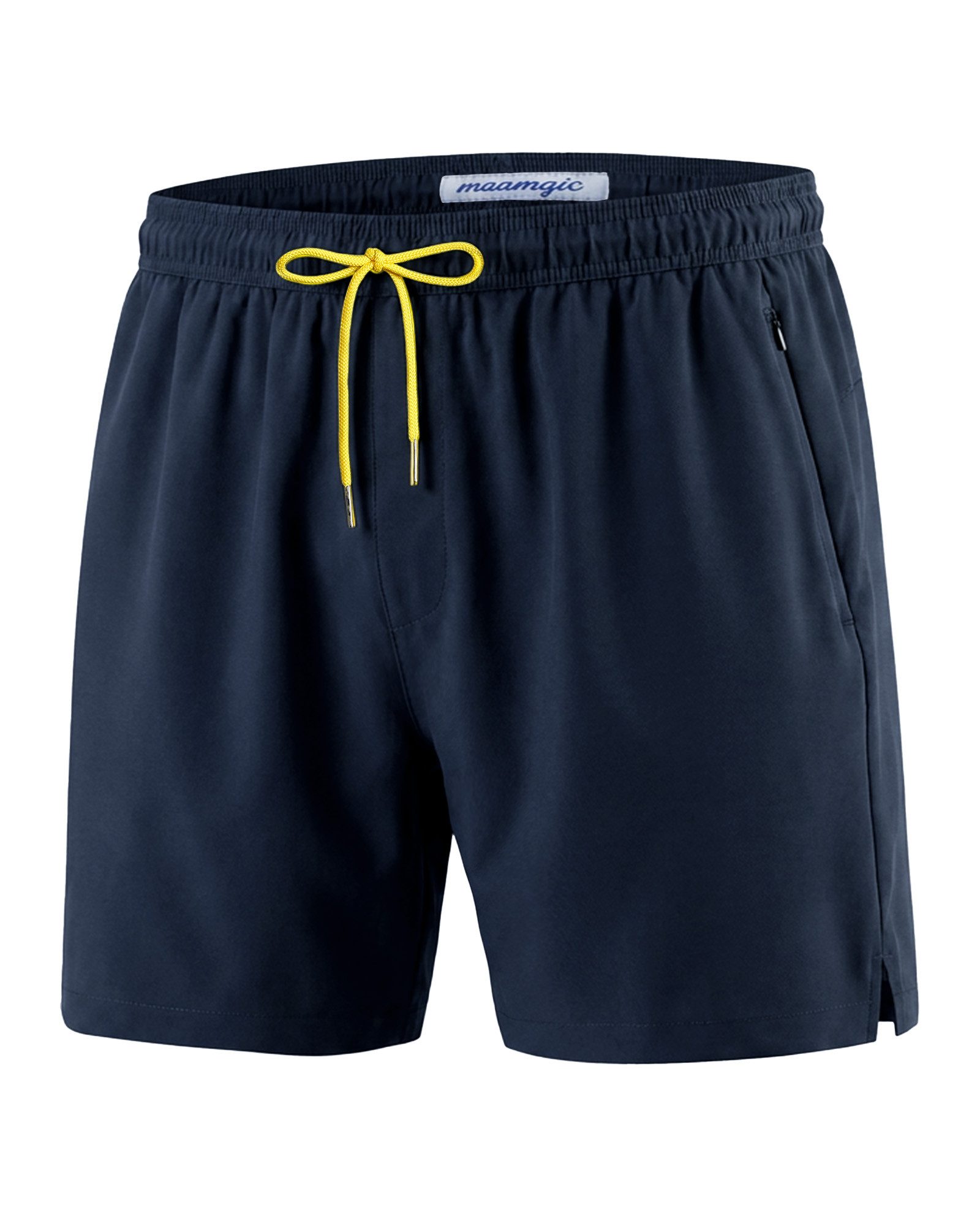 MaaMgic Shorts Herren Stretch kurze Hose Männer Badehose mit Reißverschlusstaschen (1-tlg) – Bild 4 von 5