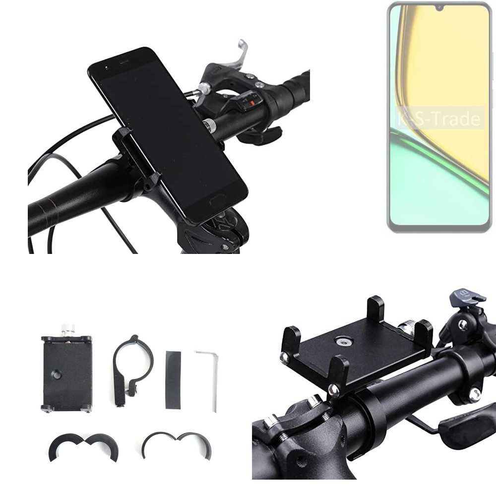 K-S-Trade Smartphone-Halterung für Realme C61 Global, (Handyhalterung das Fahrrad Halter Lenkstange Fahrradhalterung)